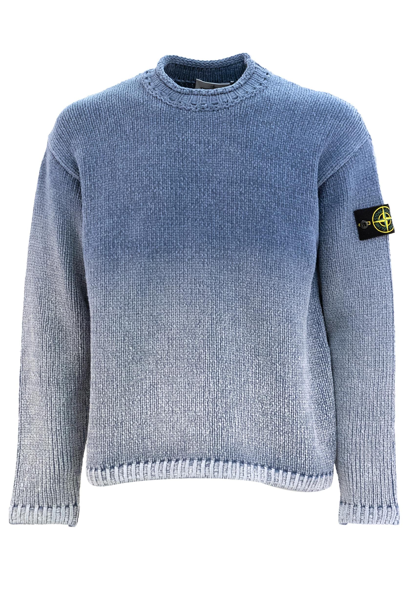 Maglione Girocollo in Ciniglia di Cotone<BR/> L1S155100003 S00Z7 V0024 STONE ISLAND