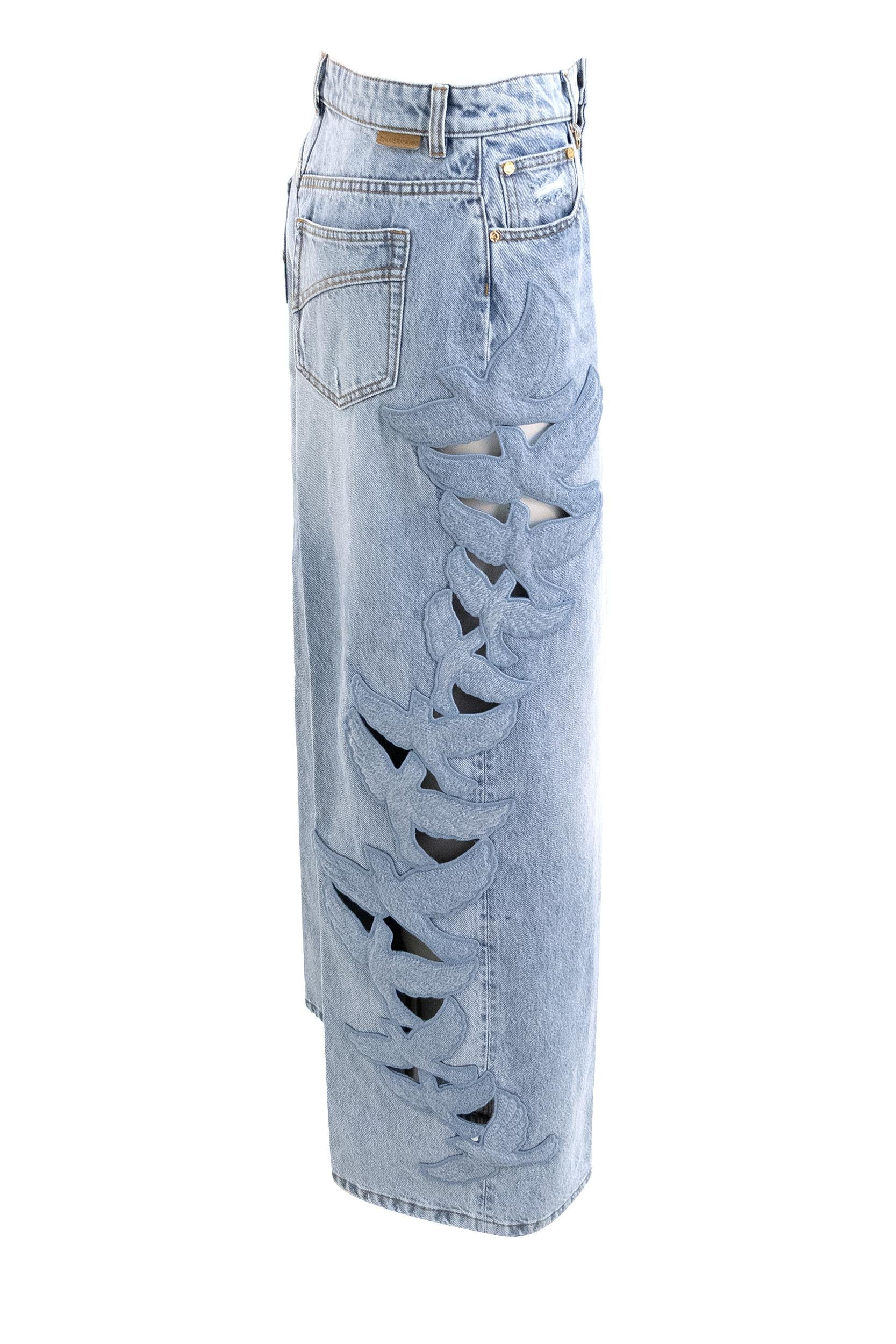 Jeans Alchemy in denim di colore azzurro<BR/> 8184PS262 SEA ZIMMERMANN