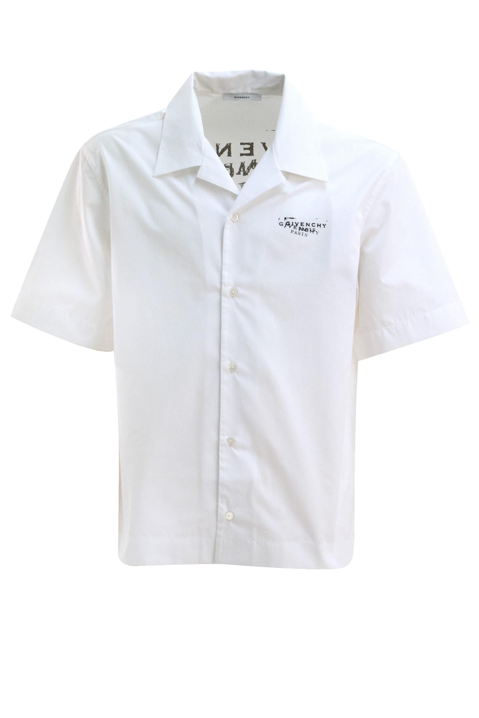 Camicia in popeline di colore bianco <BR/> BM618F1YJQ 100 GIVENCHY