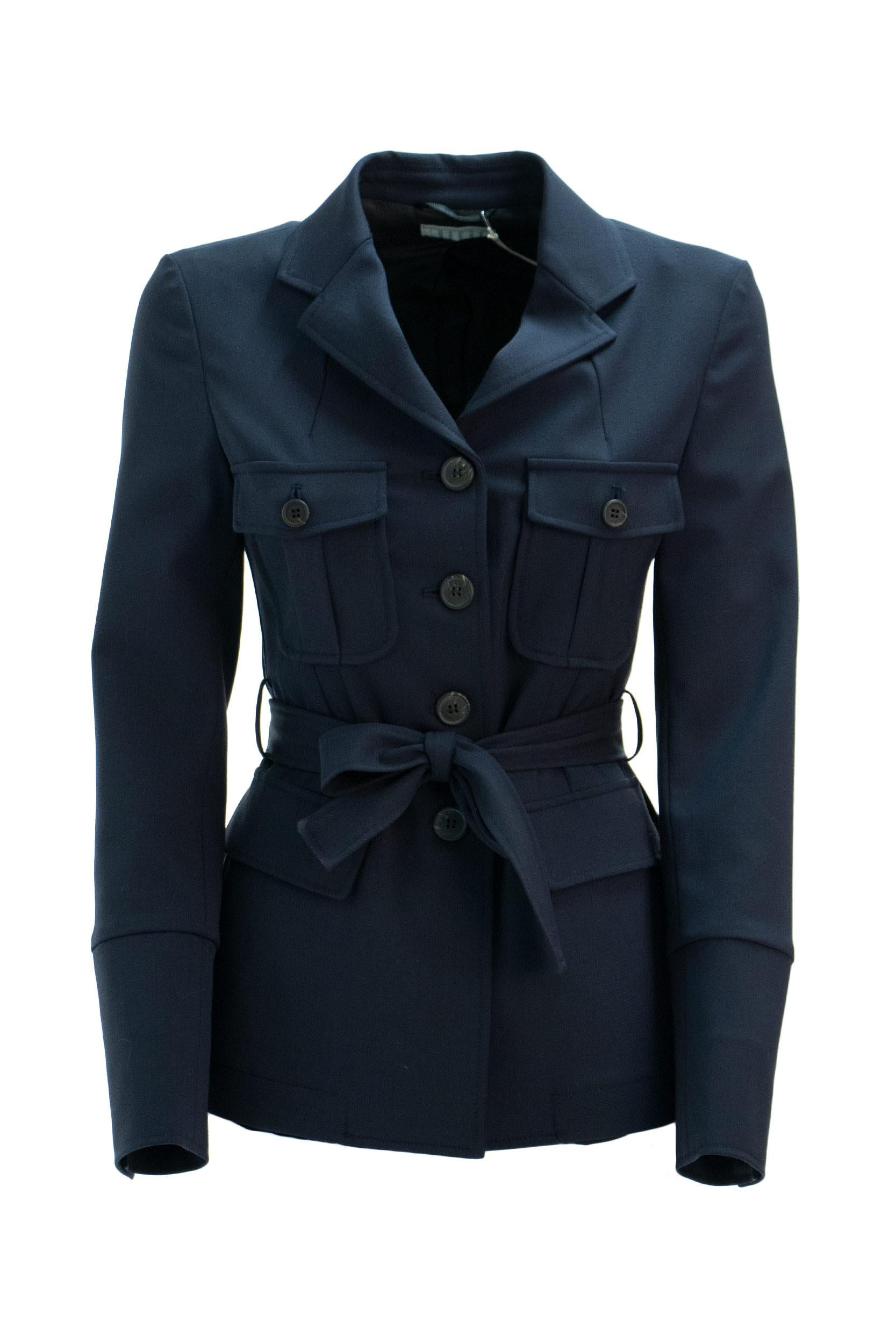 KILTIE Giacca blu con cintura<BR/><BR/> KB059GT4561 780 KILTIE