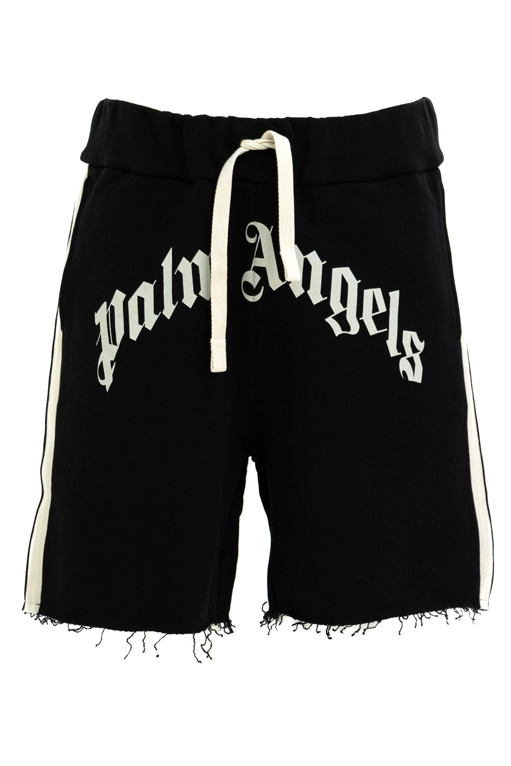 Shorts in felpa di ctone con logo PMCI02DS26FLE001 1003 PALM ANGELS