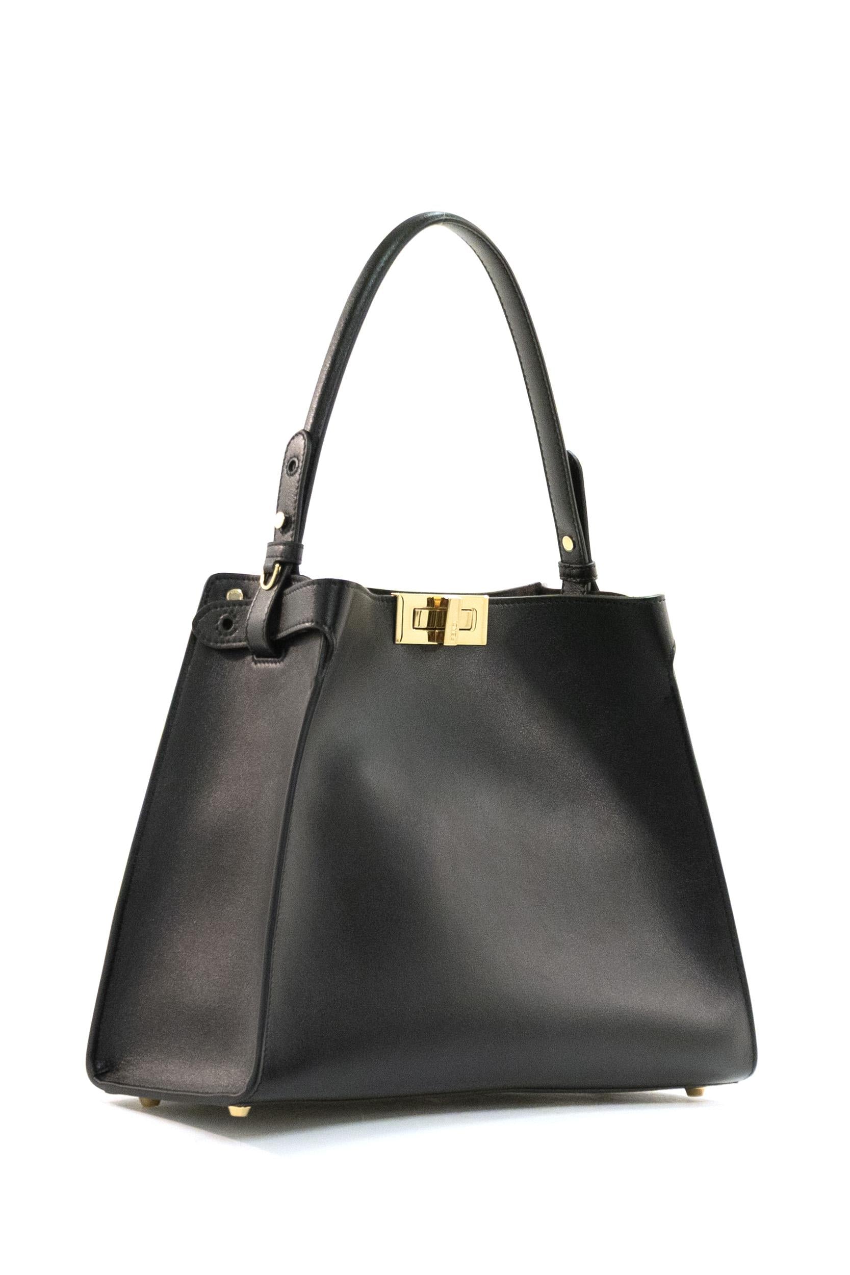 Borsa Fendi Way in pelle di colore nero<BR/> 8BN368 AWPF F1DDQ FENDI