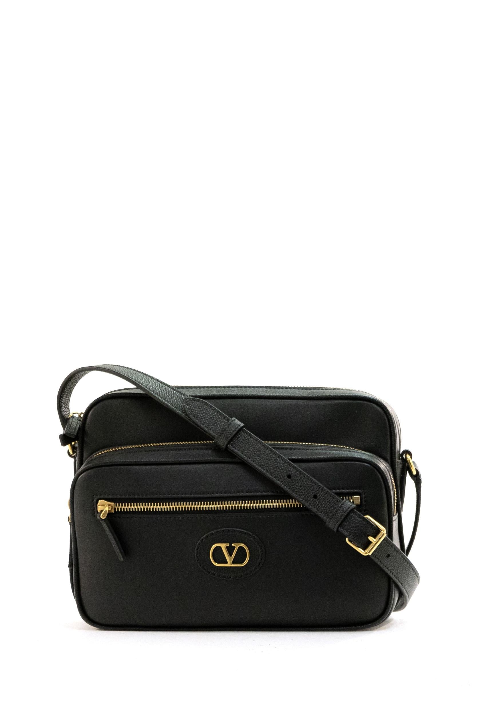 Borsa a Spalla Antibes in Pelle<BR/> 8Y2B0S96RBN 0NO VALENTINO GARAVANI