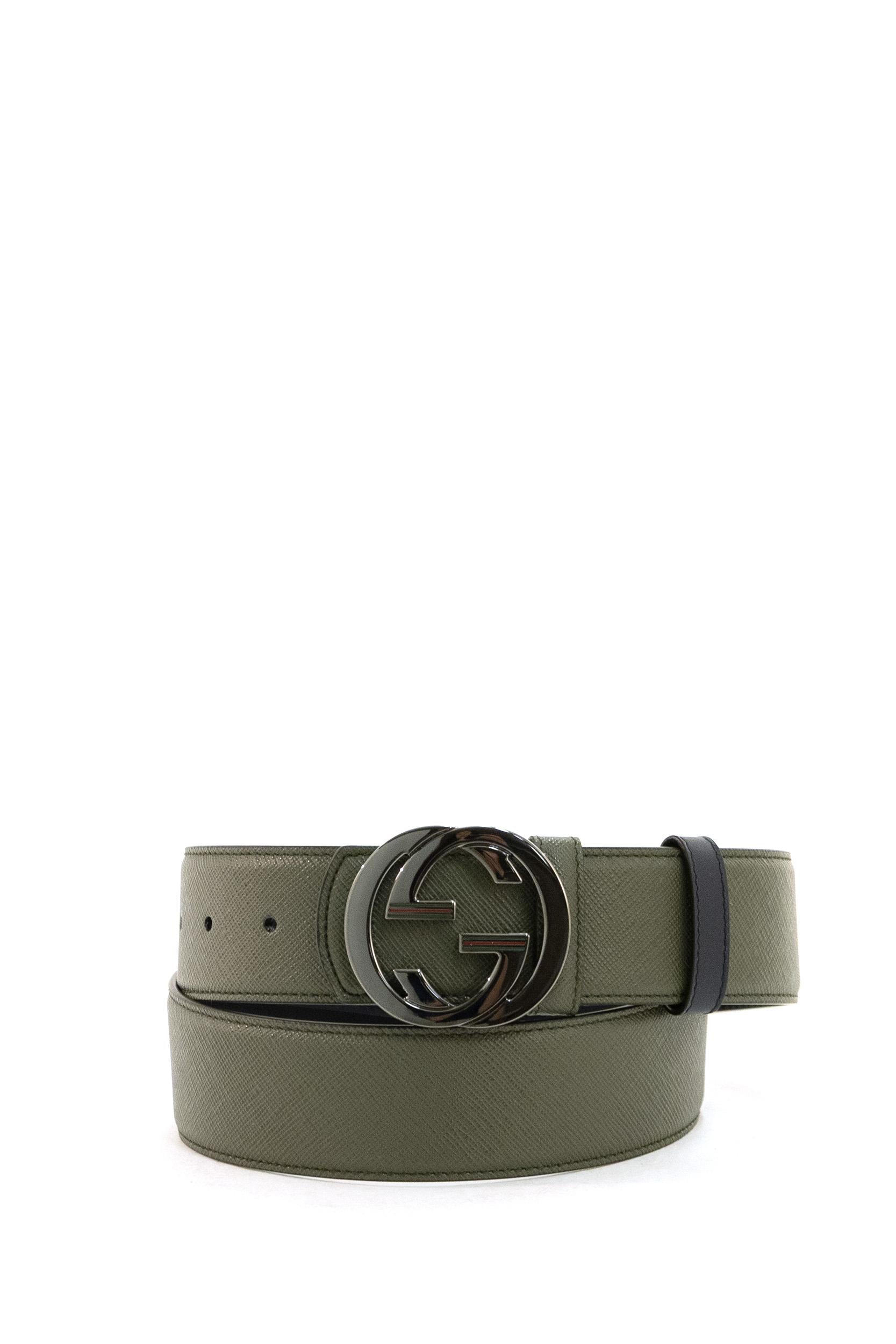 Cintura Reversibile in Pelle<BR/> 854722 AAFWB 3341 GUCCI