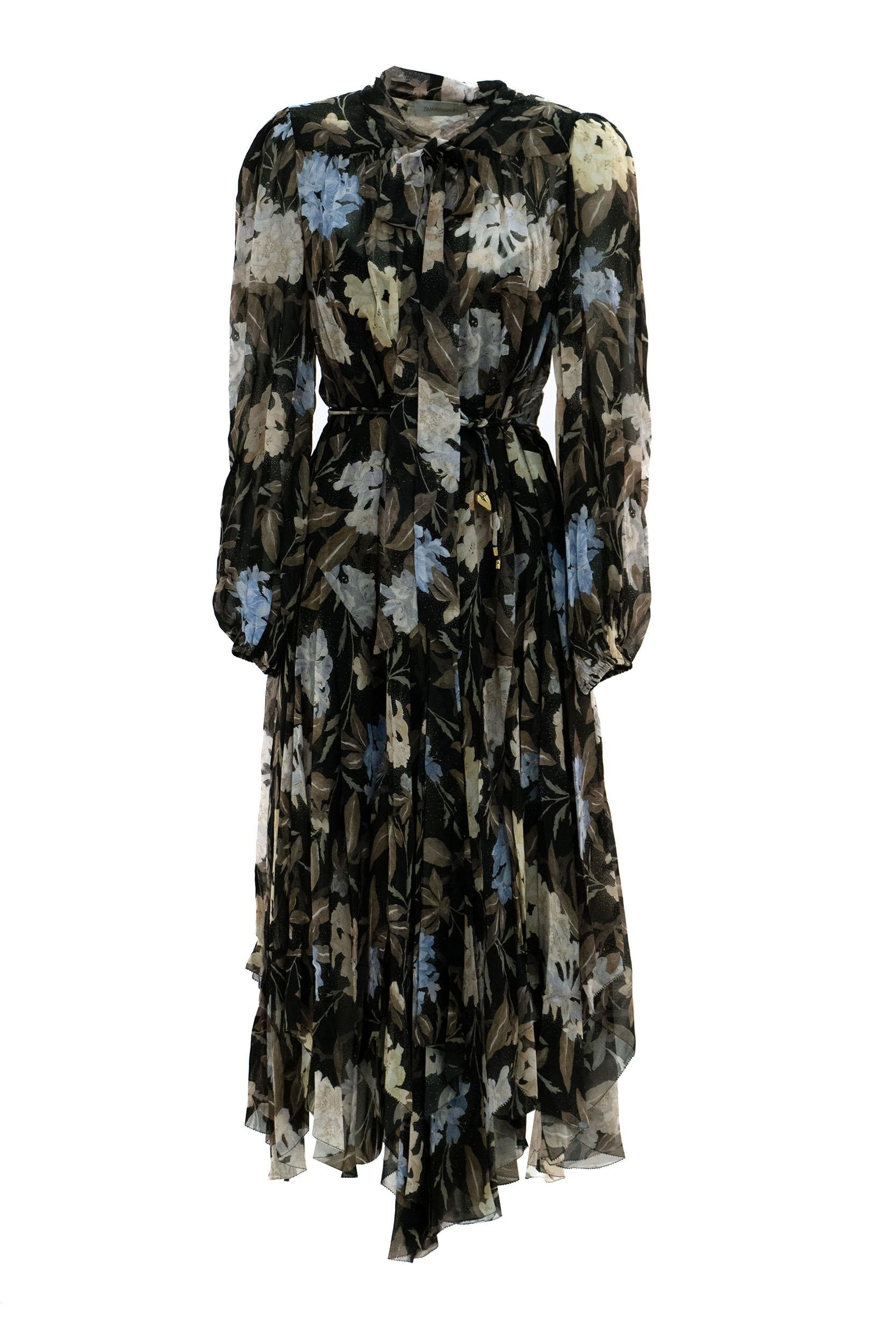 Abito a Fazzoletto<BR/> 0831DF242 BLACK INCA ZIMMERMANN