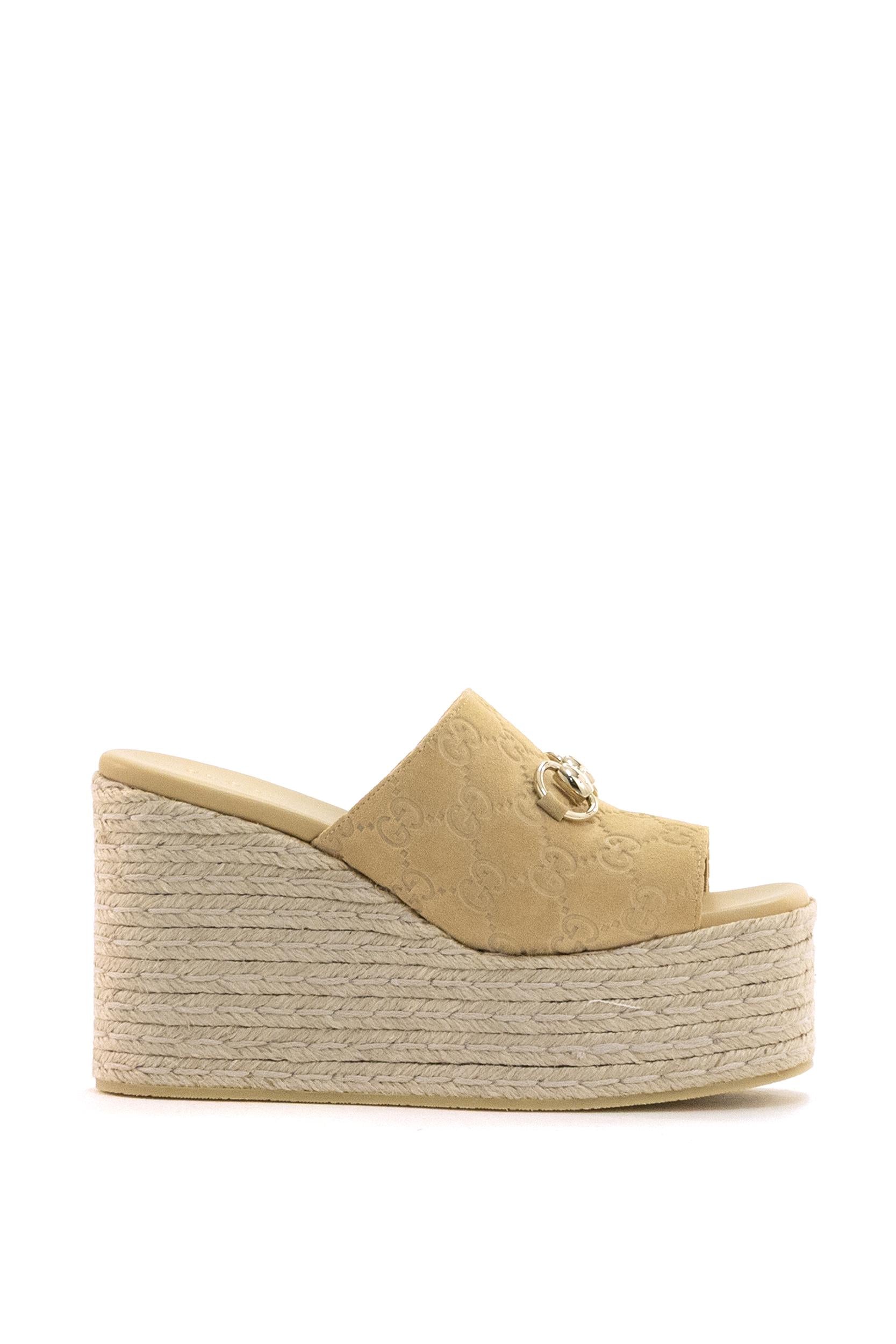Espadrillas con Plateau e Morsetto<BR/> 855052 AADWE 9702 GUCCI