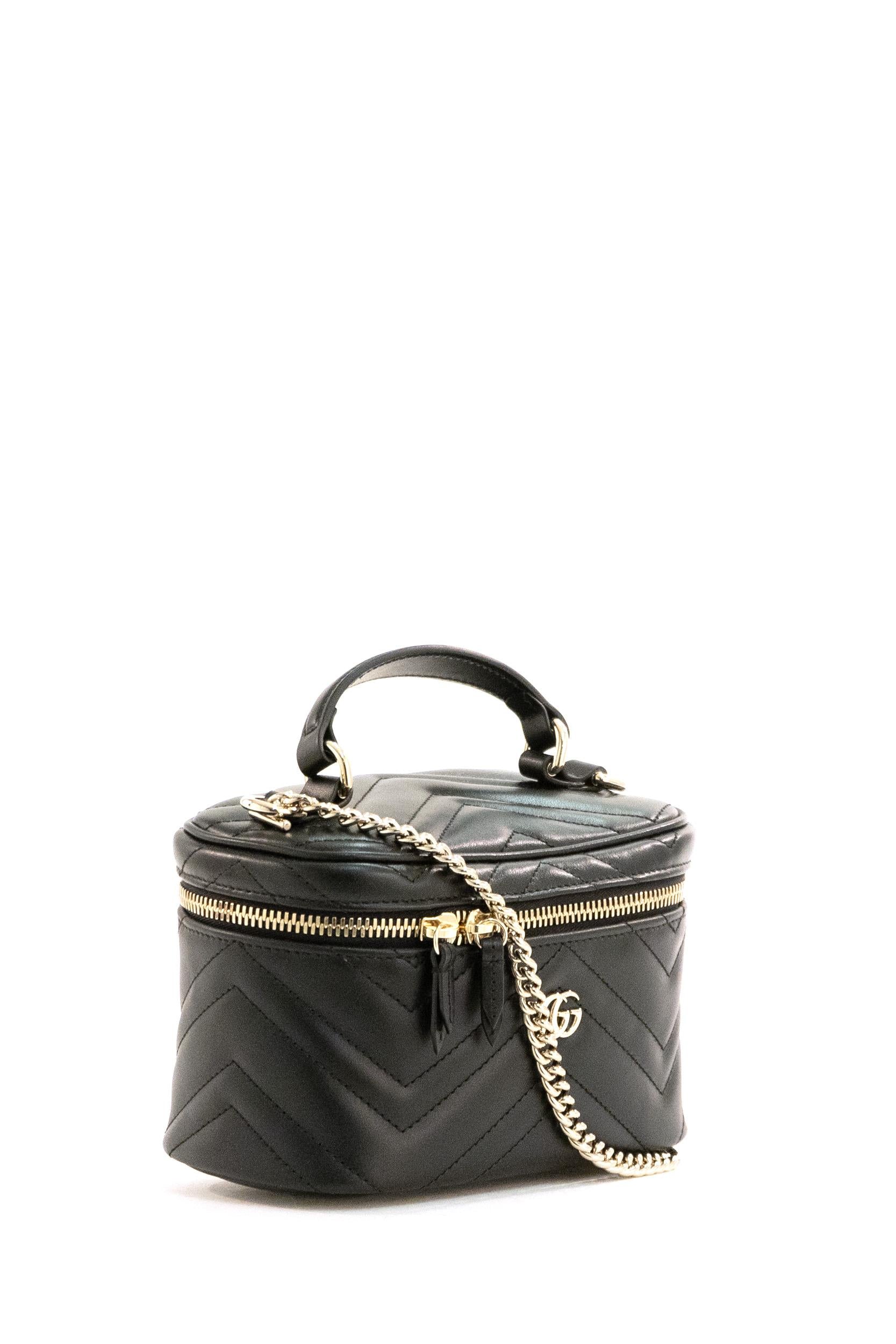 Borsa Vanity GG Marmont<BR/> 837454 AAET8 1000 GUCCI