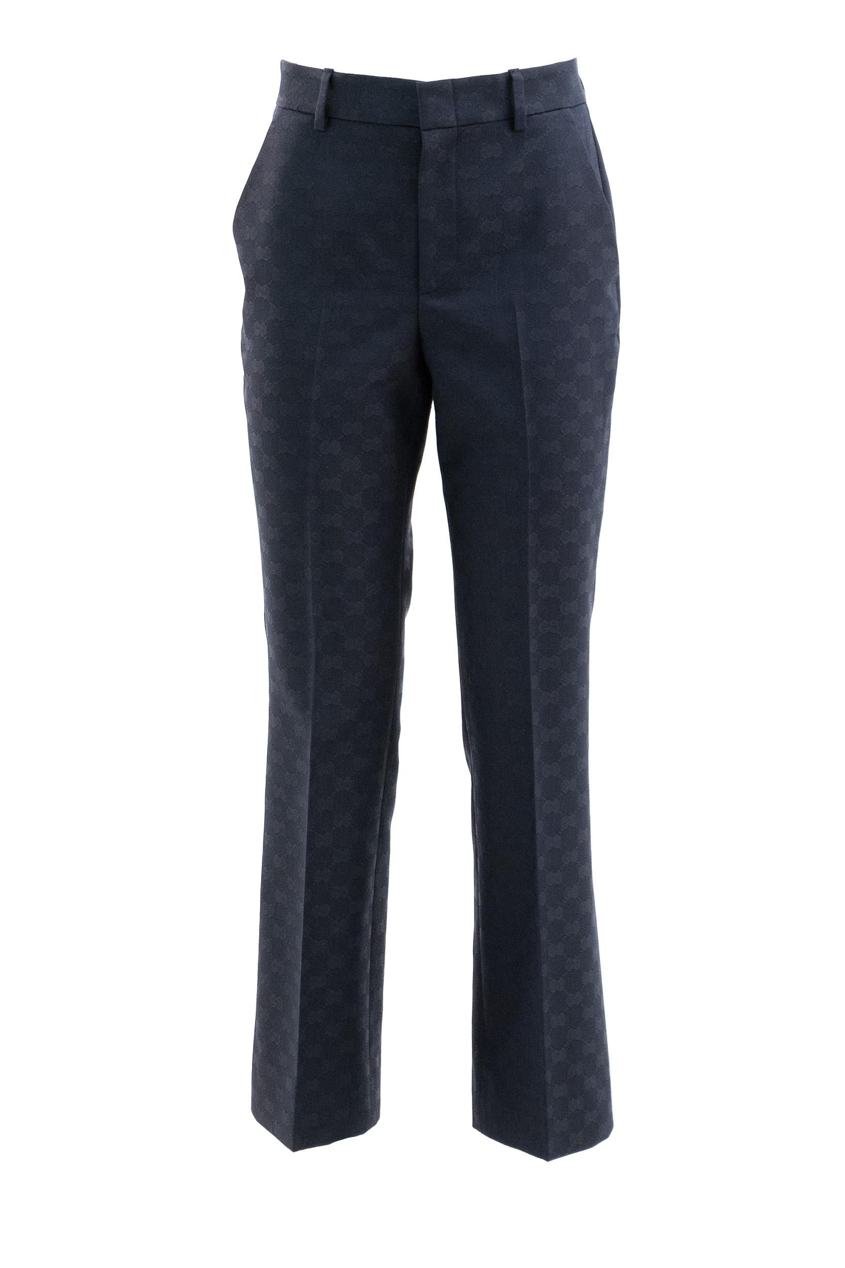 Pantalone in Gabardina di Cotone GG<BR/> 846532 ZAQXT 4474 GUCCI