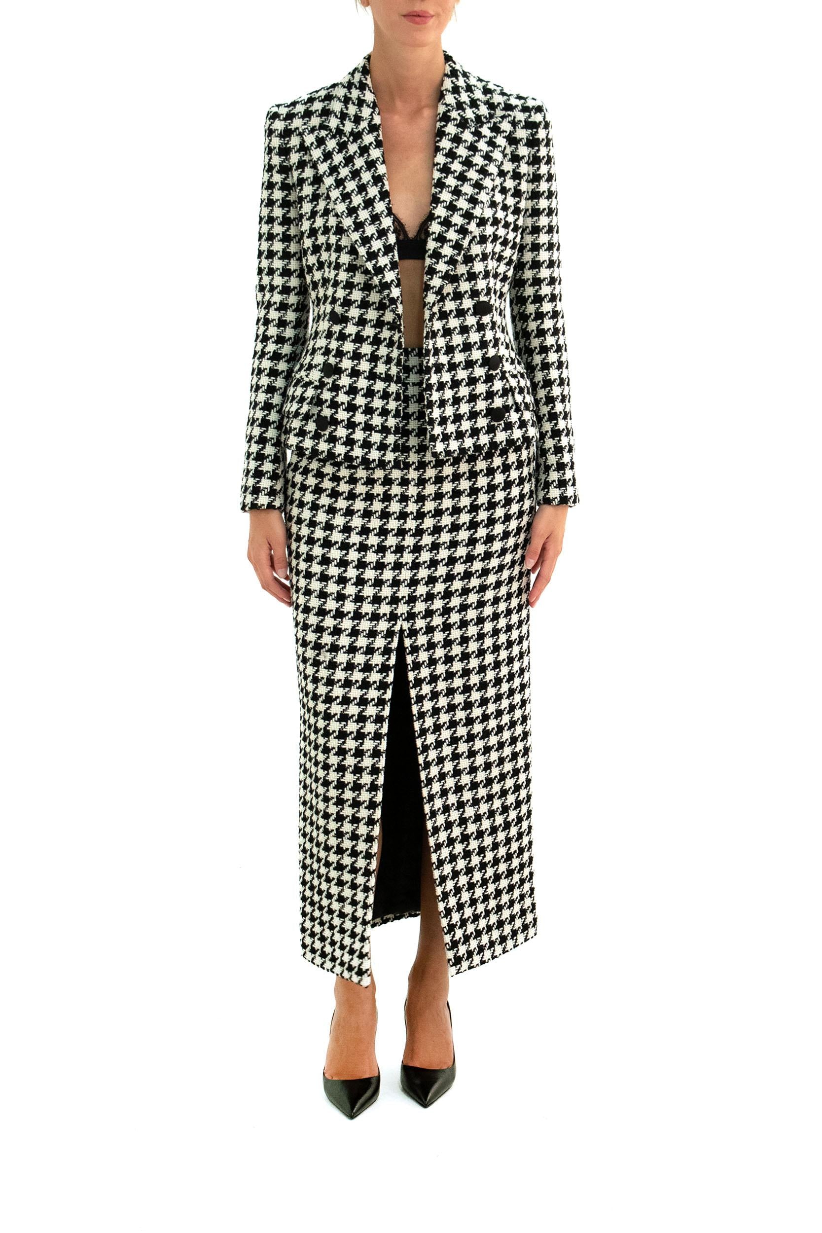 Gonna pied de poule F4CWVT FQ3F0 S8100 DOLCE & GABBANA