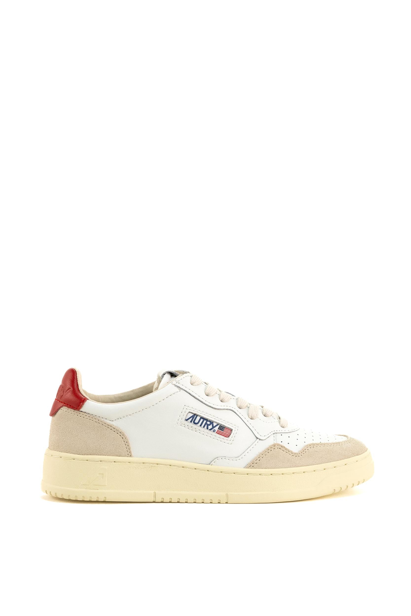 Sneakers Medalist<BR/> AULM LS43 WHT/RED AUTRY