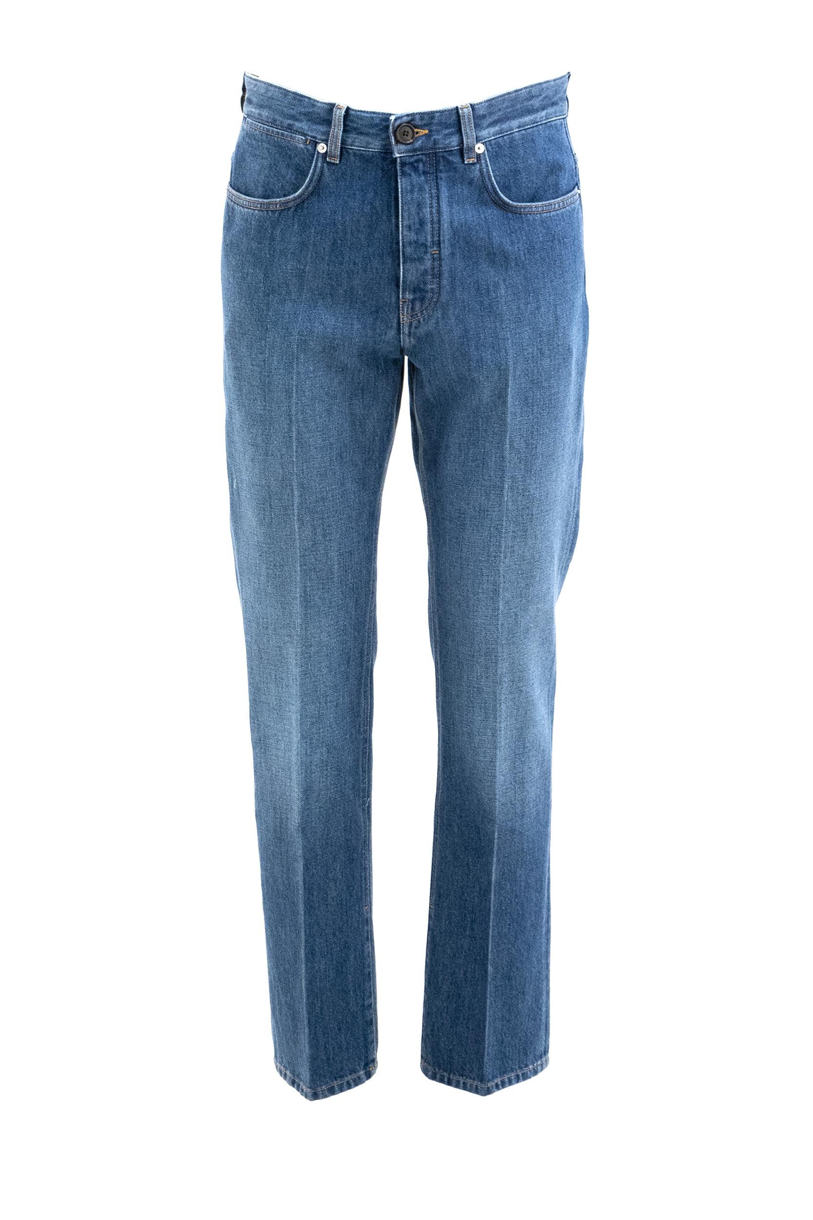 Jeans Shadow in denim di colore azzurro slavato<BR/> BM51NS5177 420 GIVENCHY