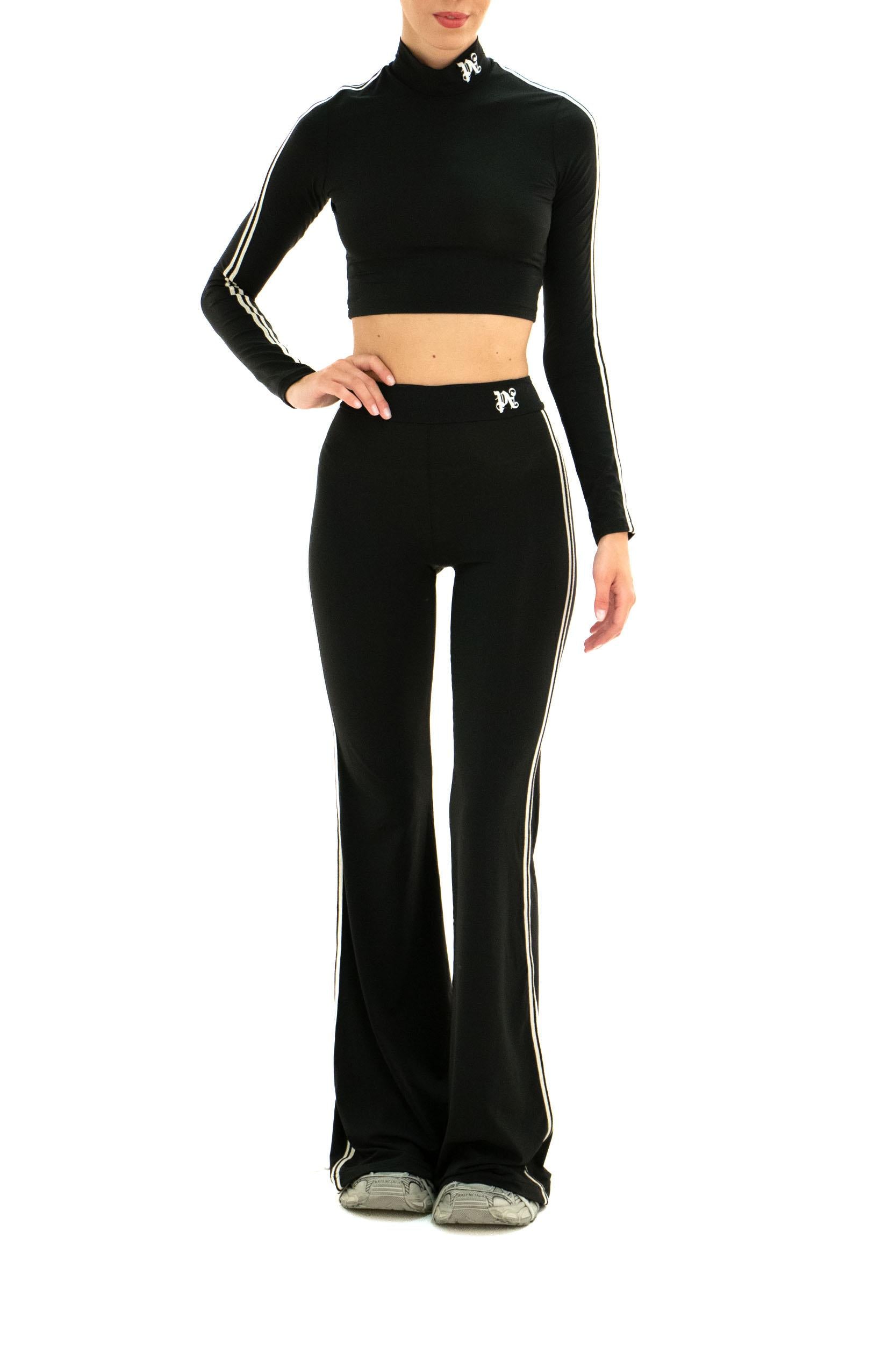 Pantalone Monogram<BR/> PWCA145F24FAB001 1003 PALM ANGELS