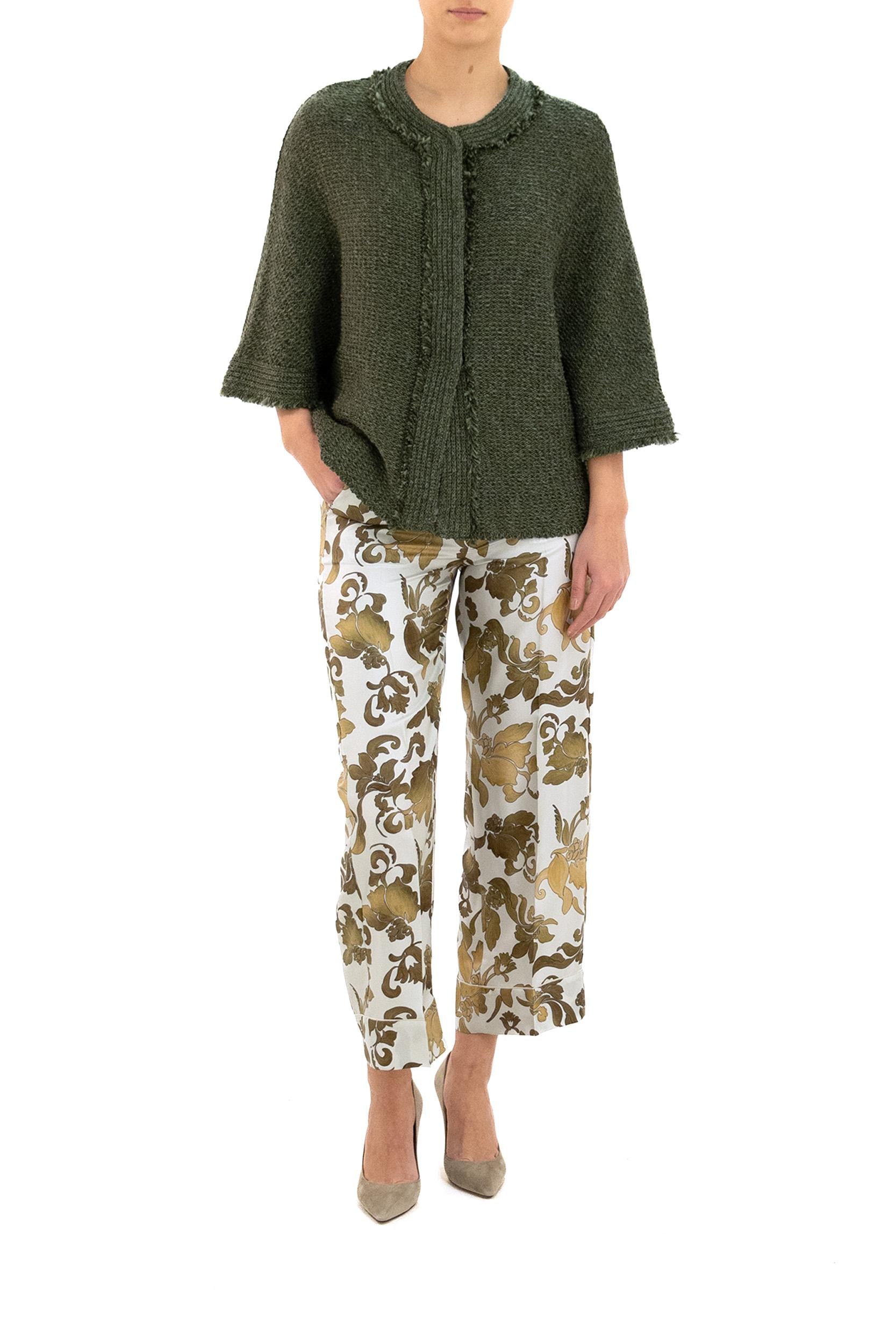 Cardigan<BR/> 7895/00 VERDE CHARLOTT