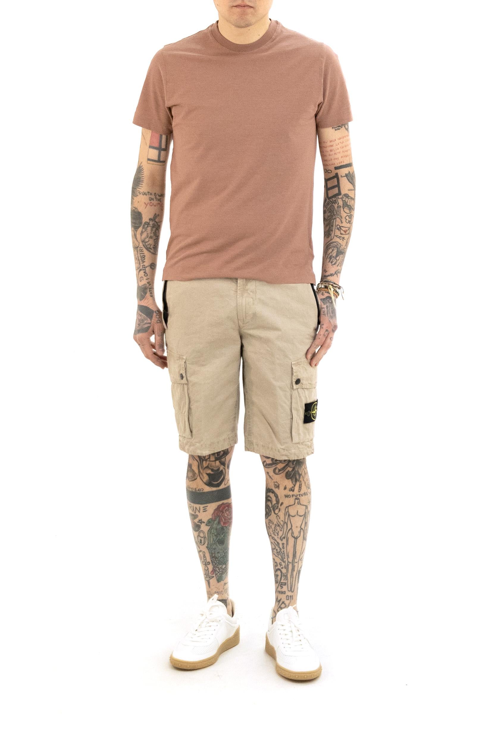 T-shirt in cotone di colore rosa<BR/> 815214 ZG380 Z3499 ZANONE