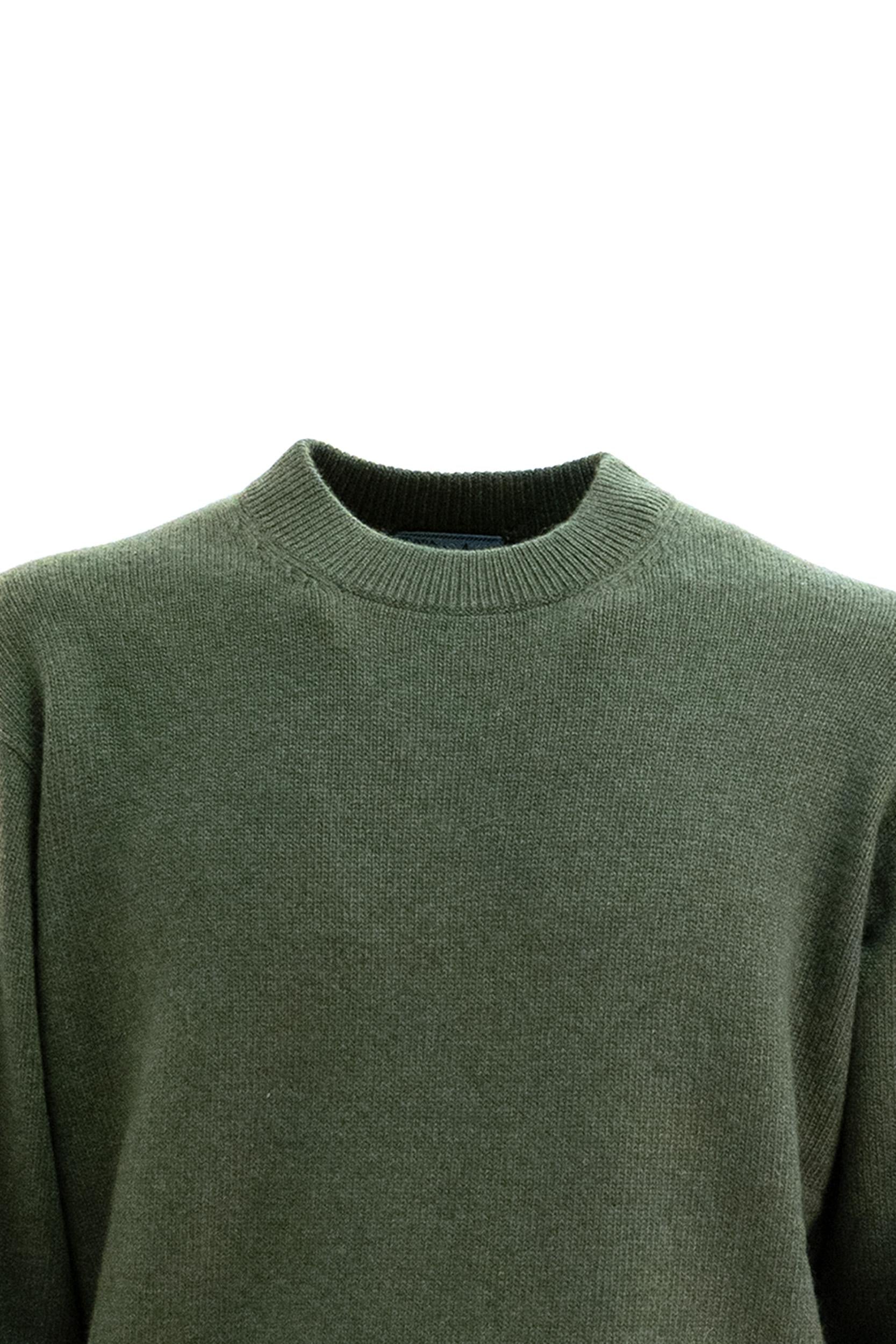Pullover in Re-Cashmere color verde militare <BR/> UMB674 S 232 16ZJ F0161 PRADA