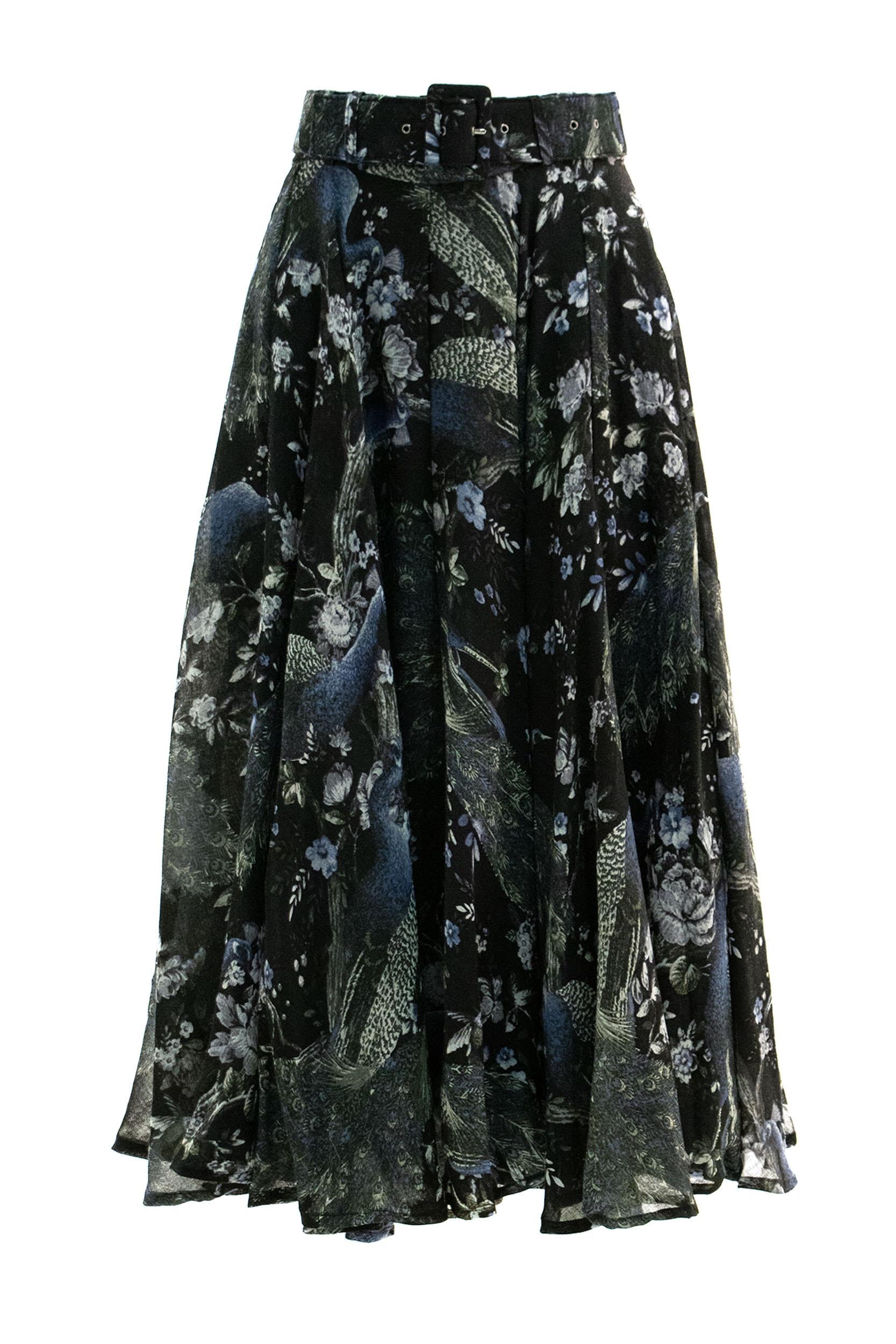 Gonna<BR/> ASTER SKIRT BLACK S-SUNG