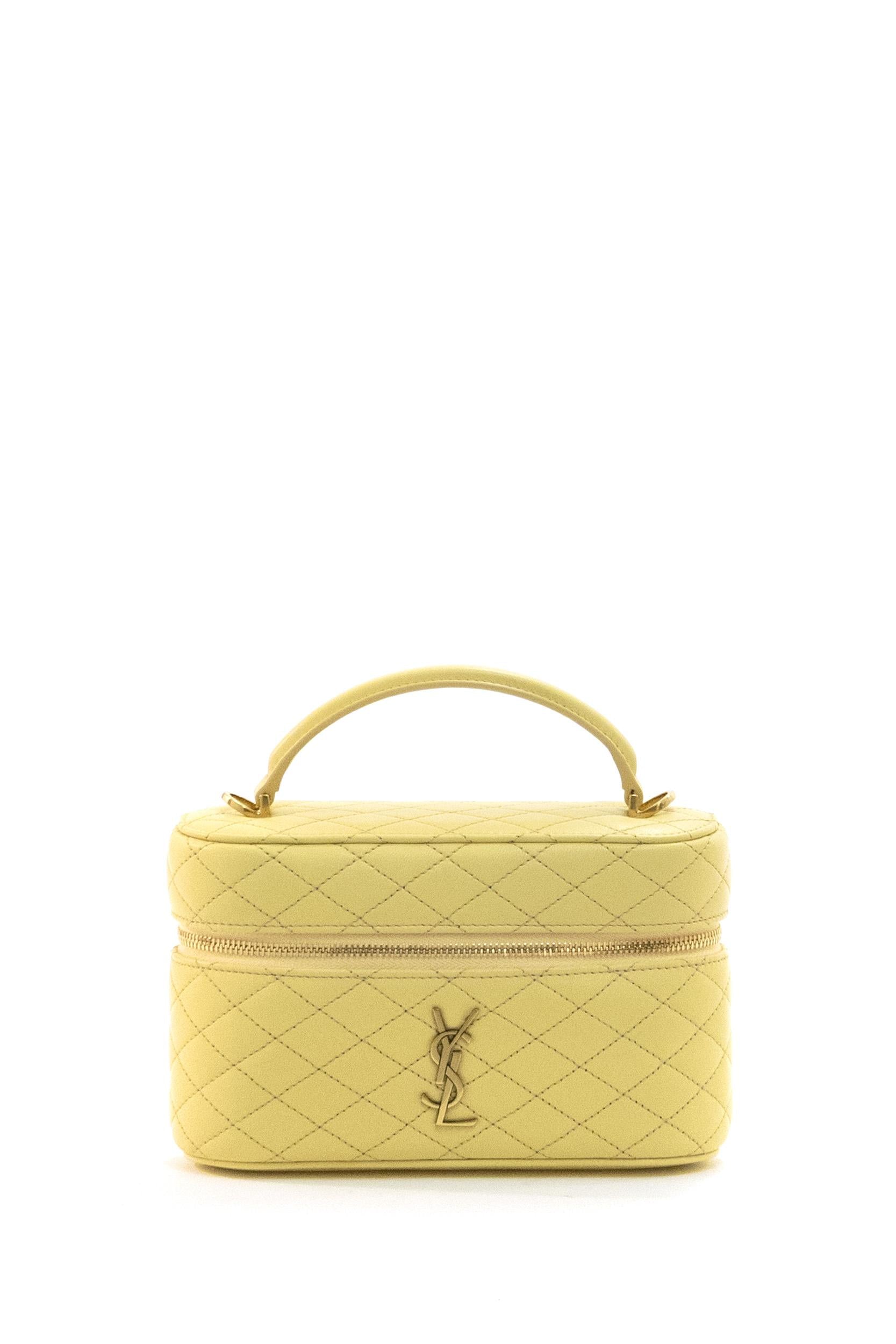 Borsa Gaby Mini in Pelle colore giallo<BR/> 766731 1EL07 7555 SAINT LAURENT