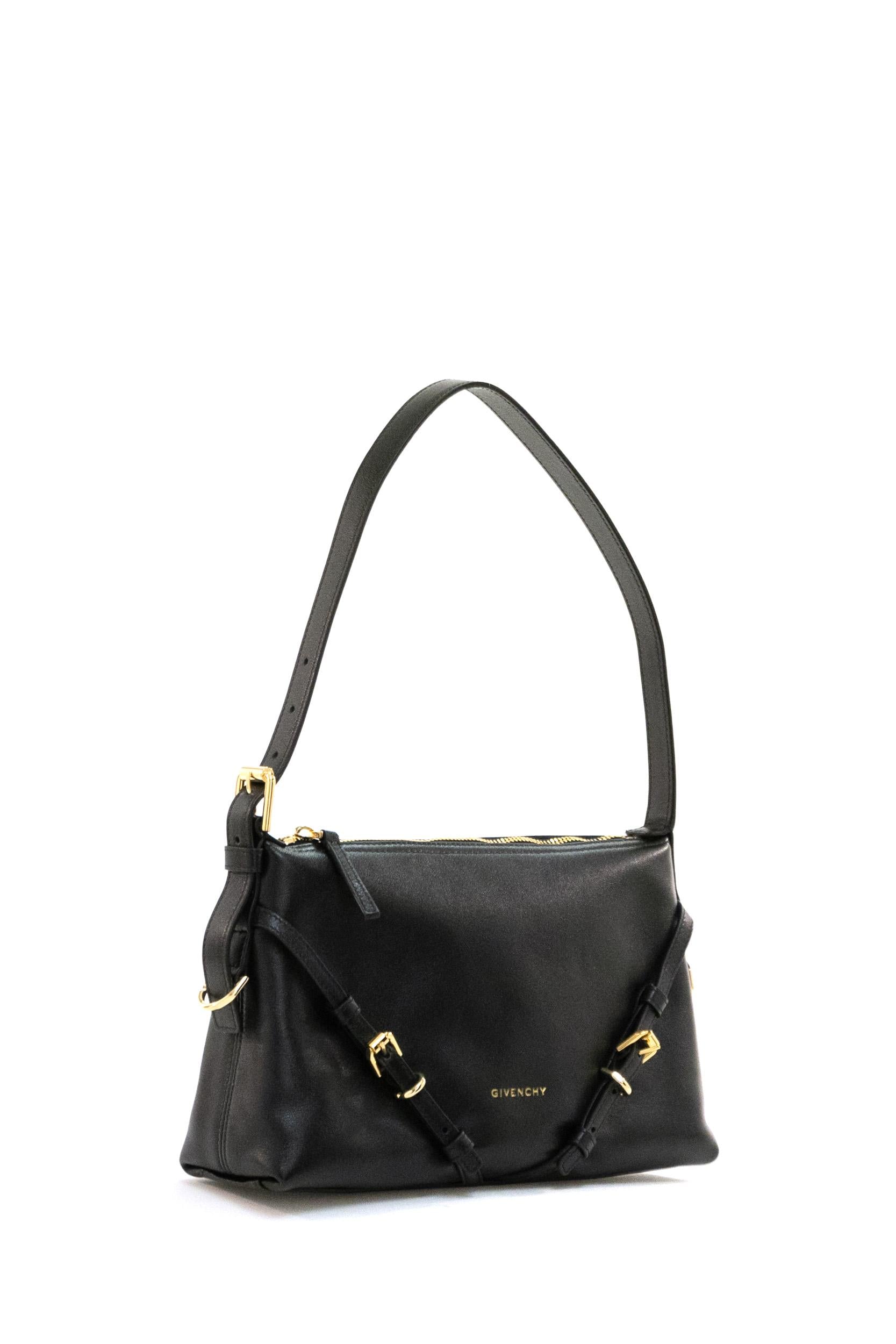 Borsa Voyou in pelle di colore nero<BR/> BB514XB2AE 001 GIVENCHY