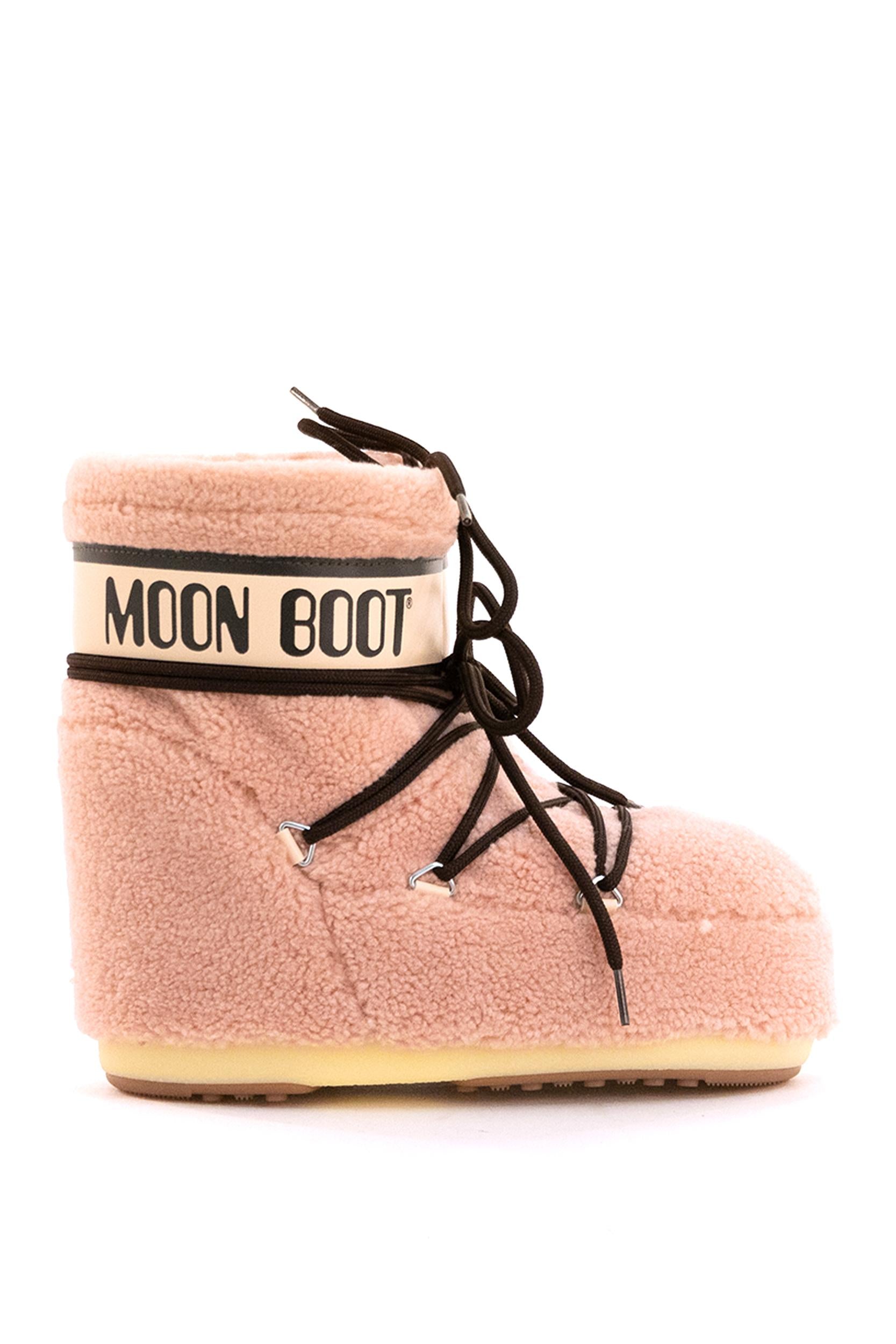 Icon Low rosa in tessuto Teddy<BR/> 80D1409700 J001 MOON BOOT