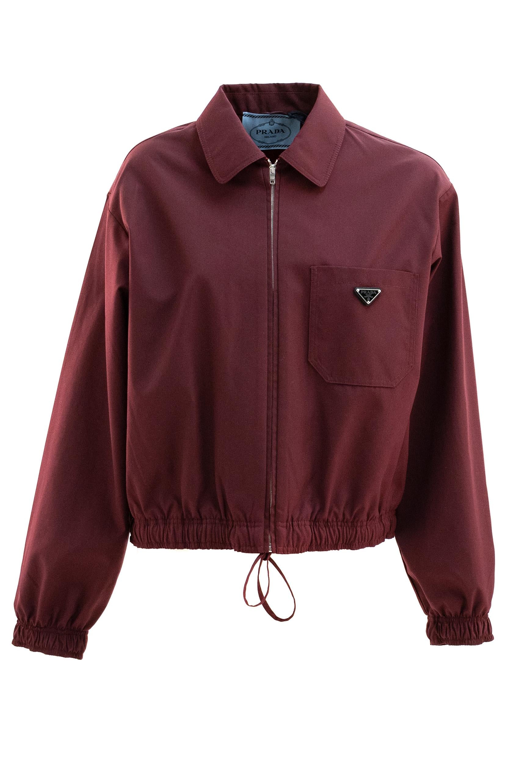 Giubbotto in cotone di colore bordeauax<BR/> P8044 S OOO 187P F0403 PRADA