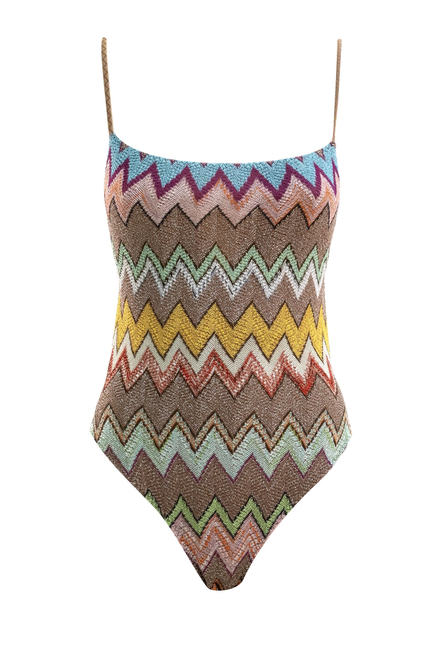 Costume Intero in Viscosa Lamé<BR/> MC25SP01-BR014K SM9YK MISSONI