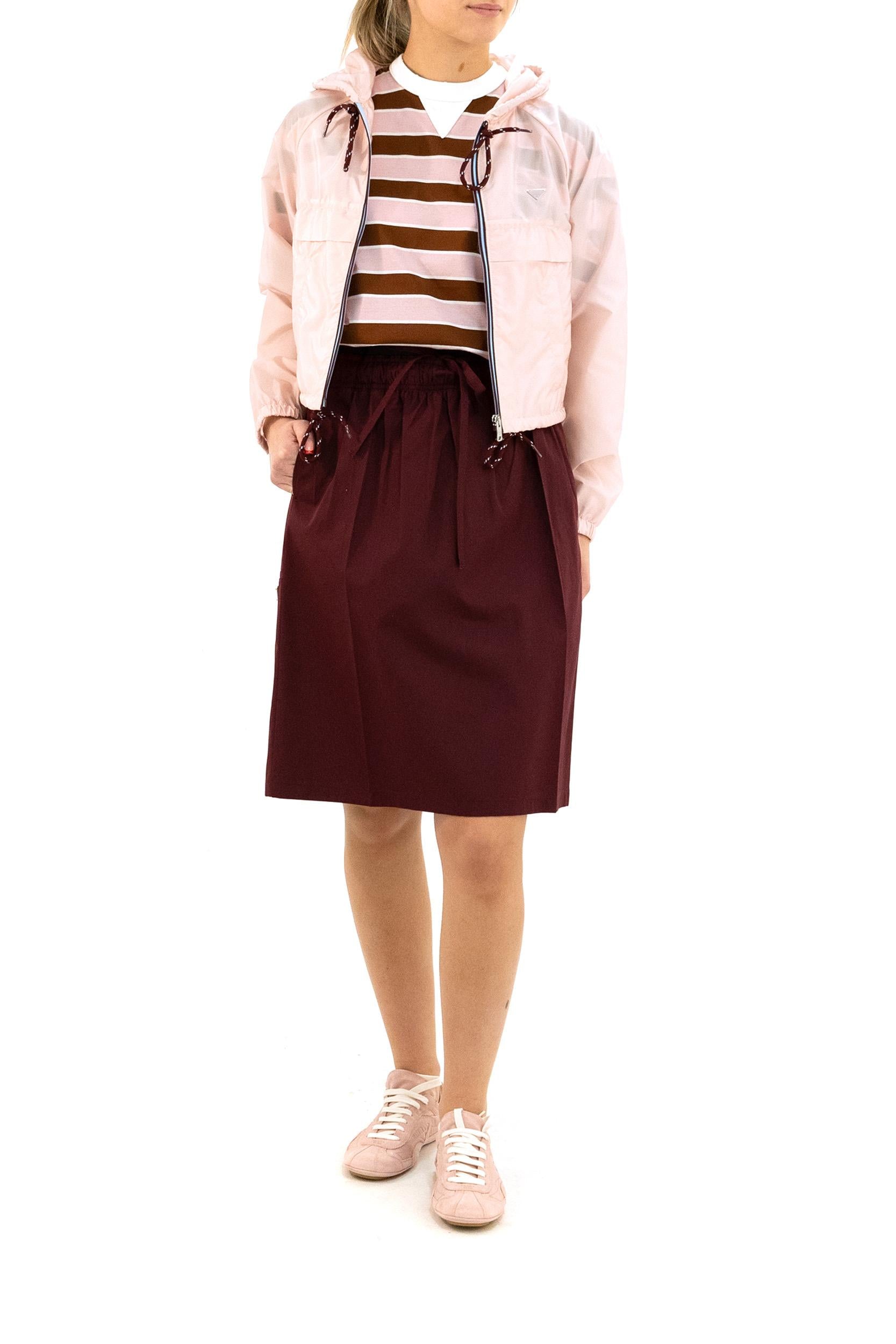 Giubbotto in Re-Nylon di colore rosa<BR/> 292267 S WMO 1WQ9 F0E18 PRADA