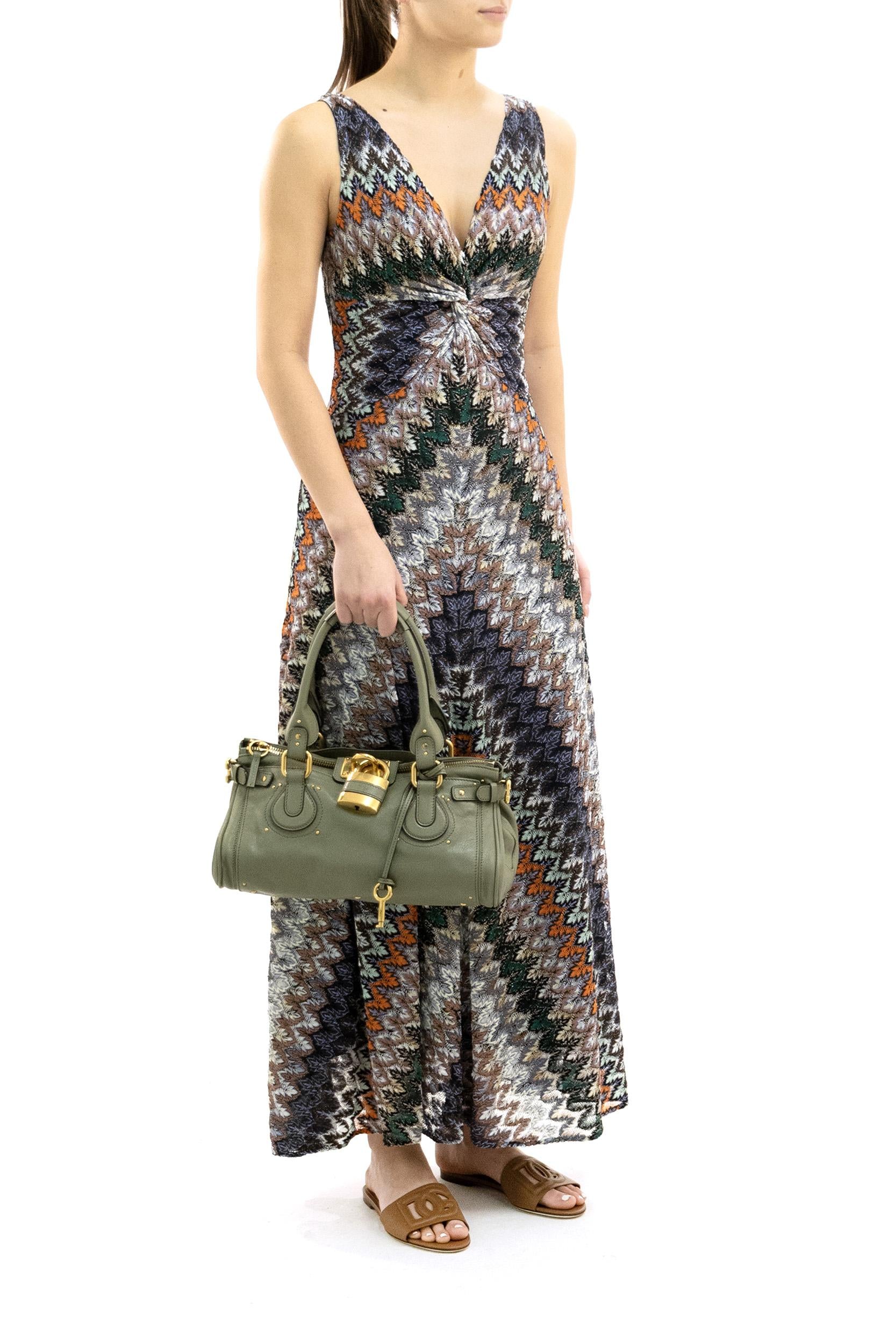 Abito Lungo in Viscosa Lamé<BR/> DS26SG1S-BR014Z S72OW MISSONI