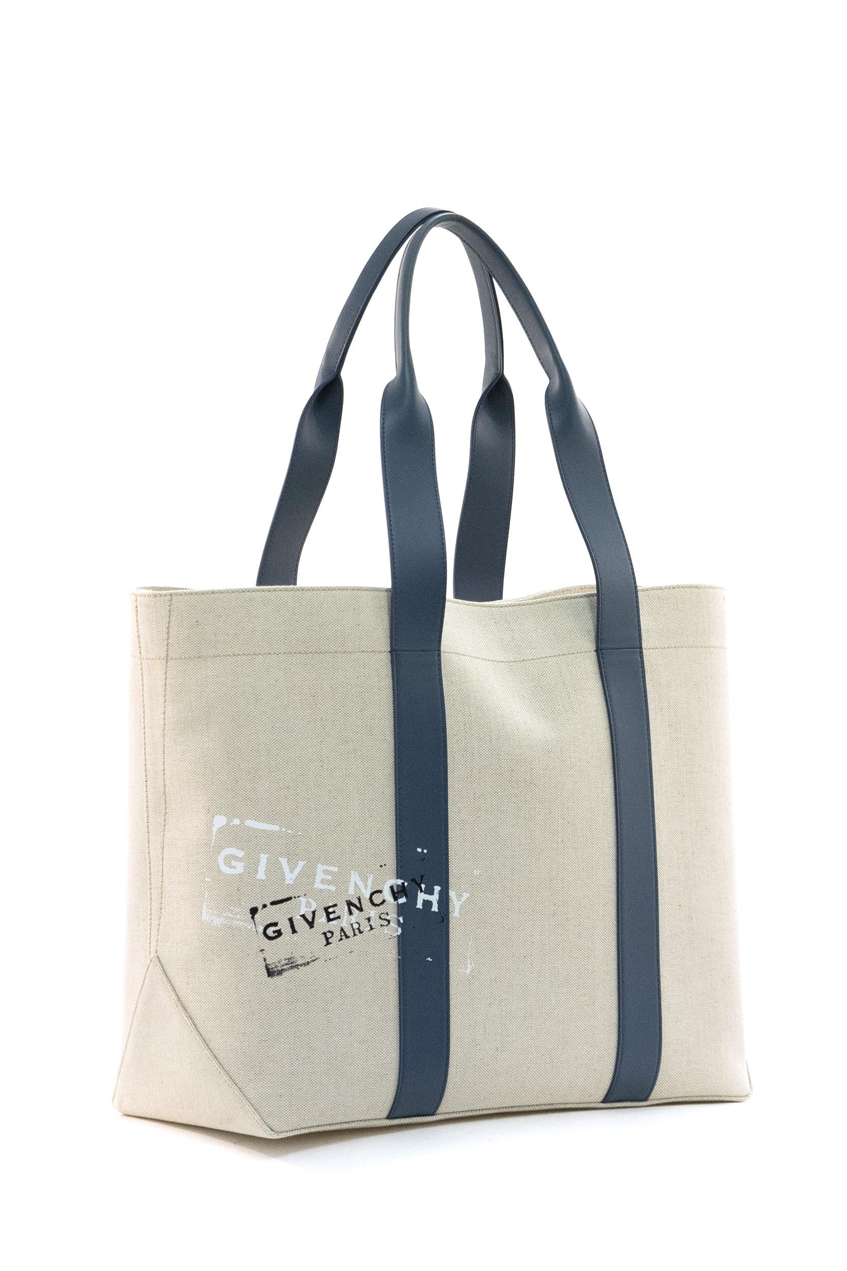 Borsa Tote a Spalla in Cotone e Lino<BR/> BK50FHK21J 255 GIVENCHY