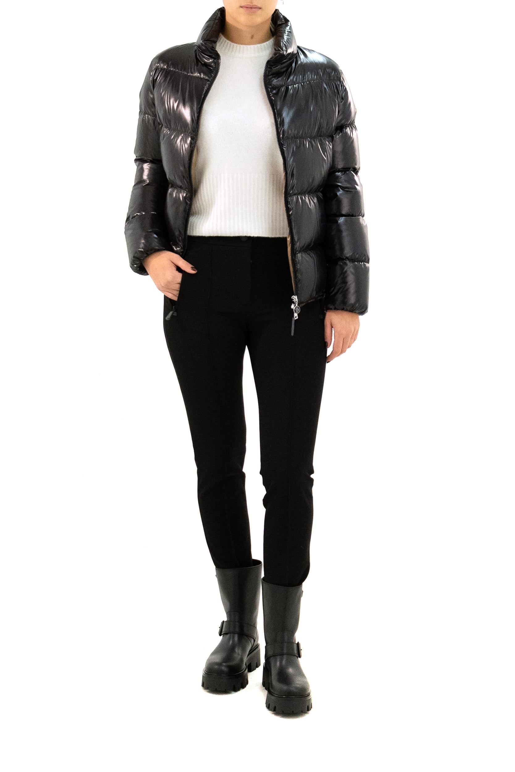 Piumino Abbadia in nylon laqué di colore nero <BR/> 1A001-68 5963V 999 MONCLER