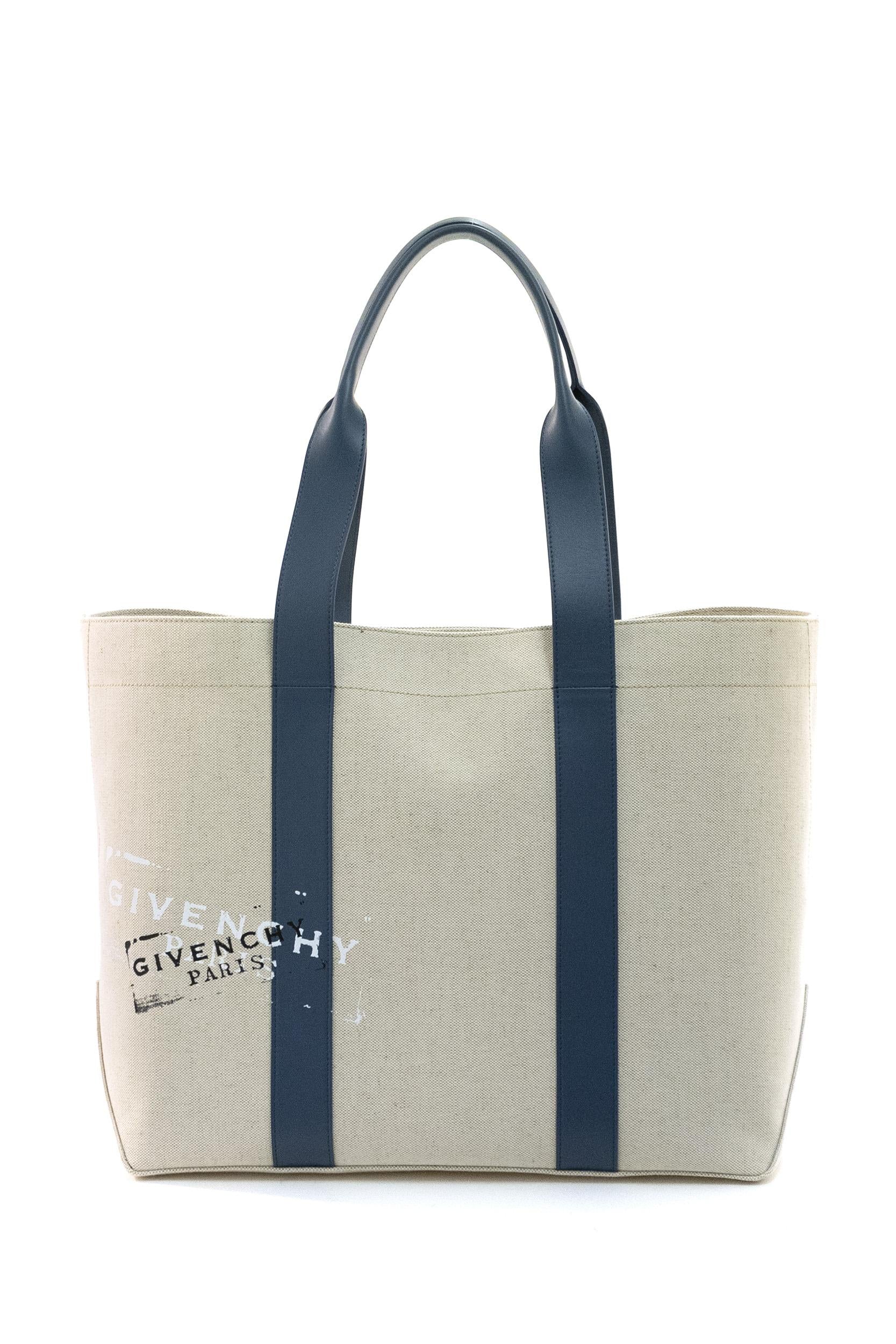 Borsa Tote a Spalla in Cotone e Lino<BR/> BK50FHK21J 255 GIVENCHY