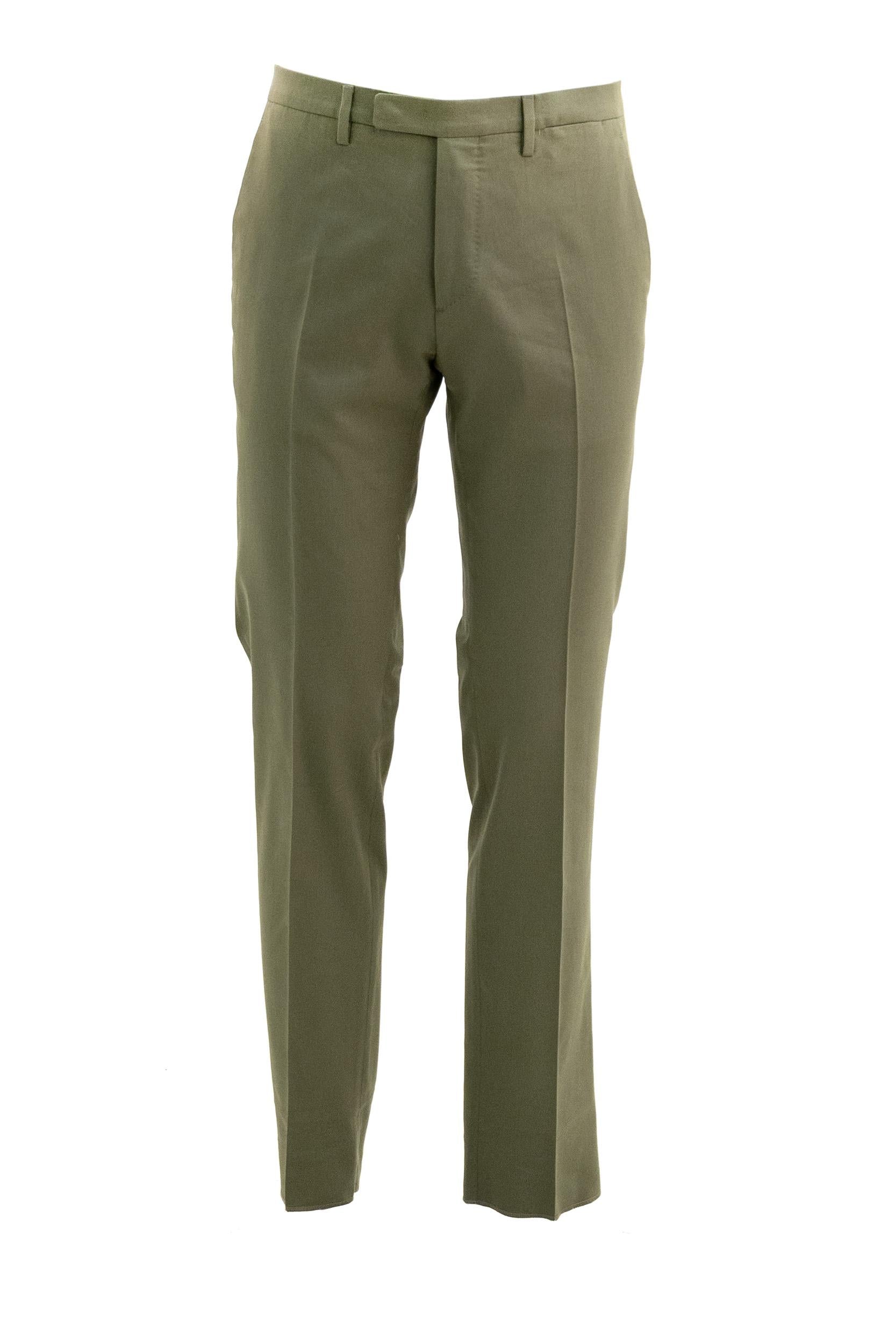 Abito in cotone color verde oliva<BR/> N13C2E SB6113 0560 BOGLIOLI