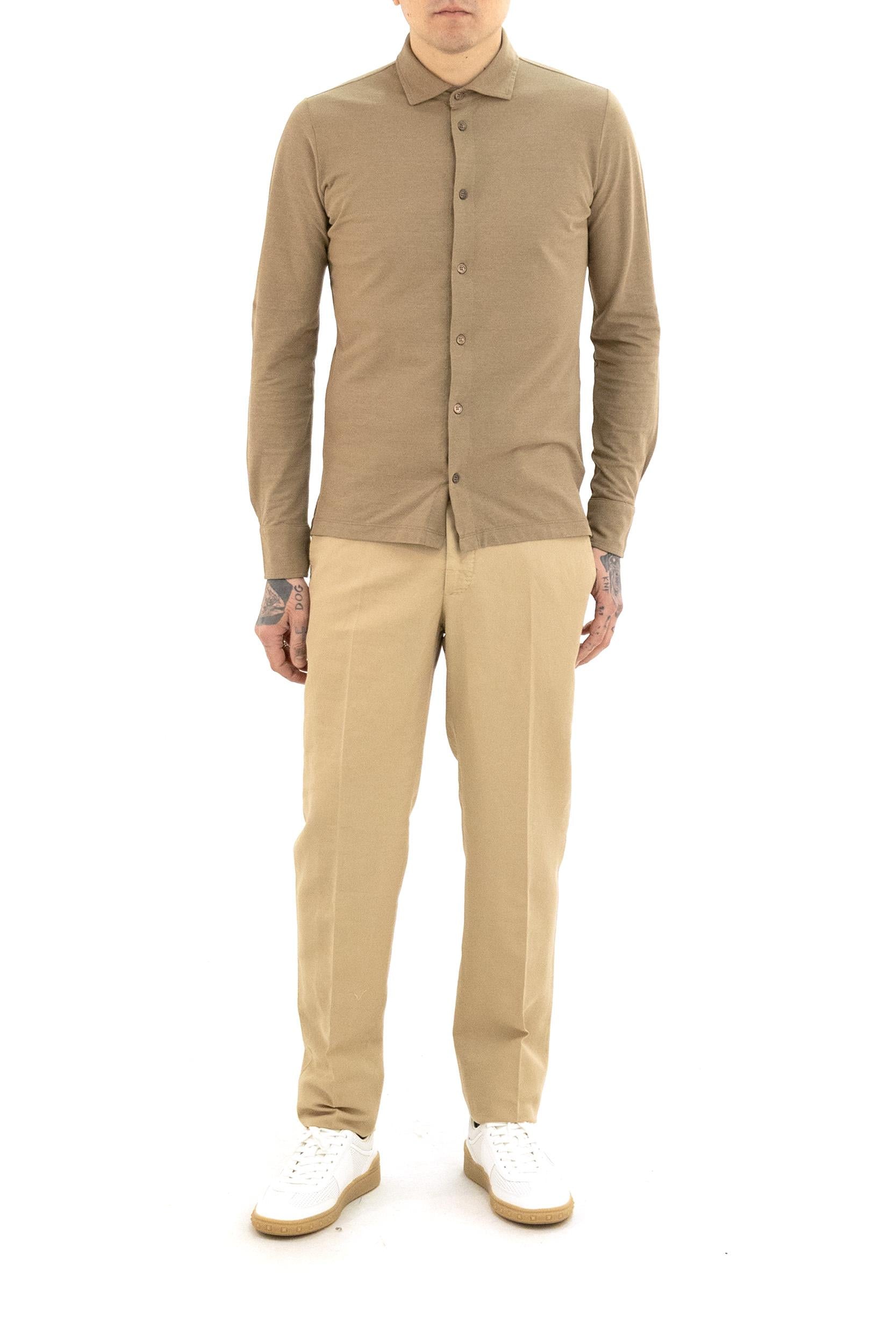 Camicia in Crêpe di Cotone<BR/> 815167 ZG380 Z1904 ZANONE