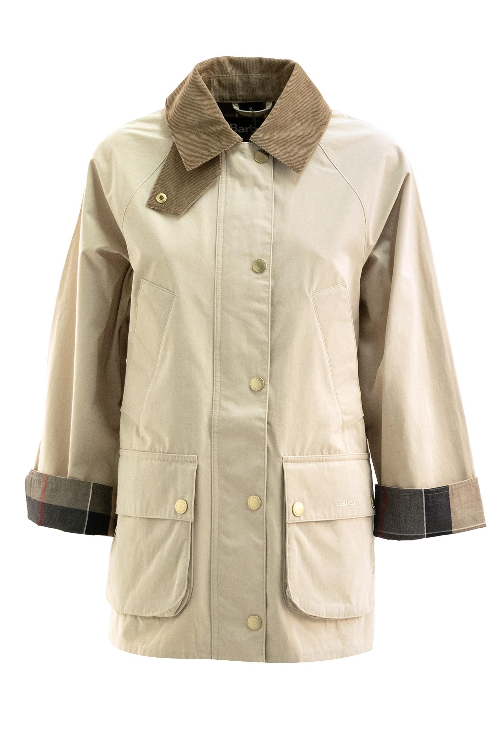 Giacca Glynis in cotone di colore beige<BR/> LCA0376 LCA KH11 BARBOUR