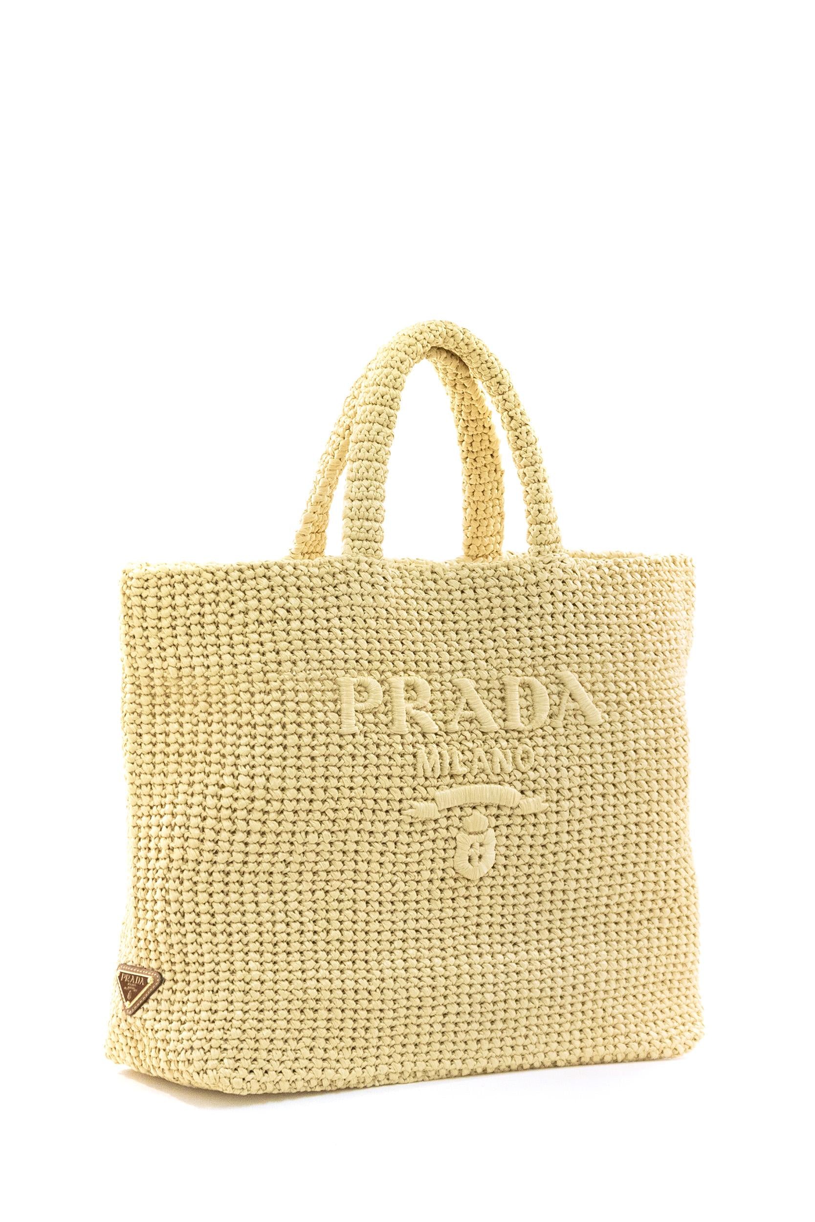 Borsa Shopping in Crochet<BR/> 1BG392 V OUL 2C2T F05IA PRADA