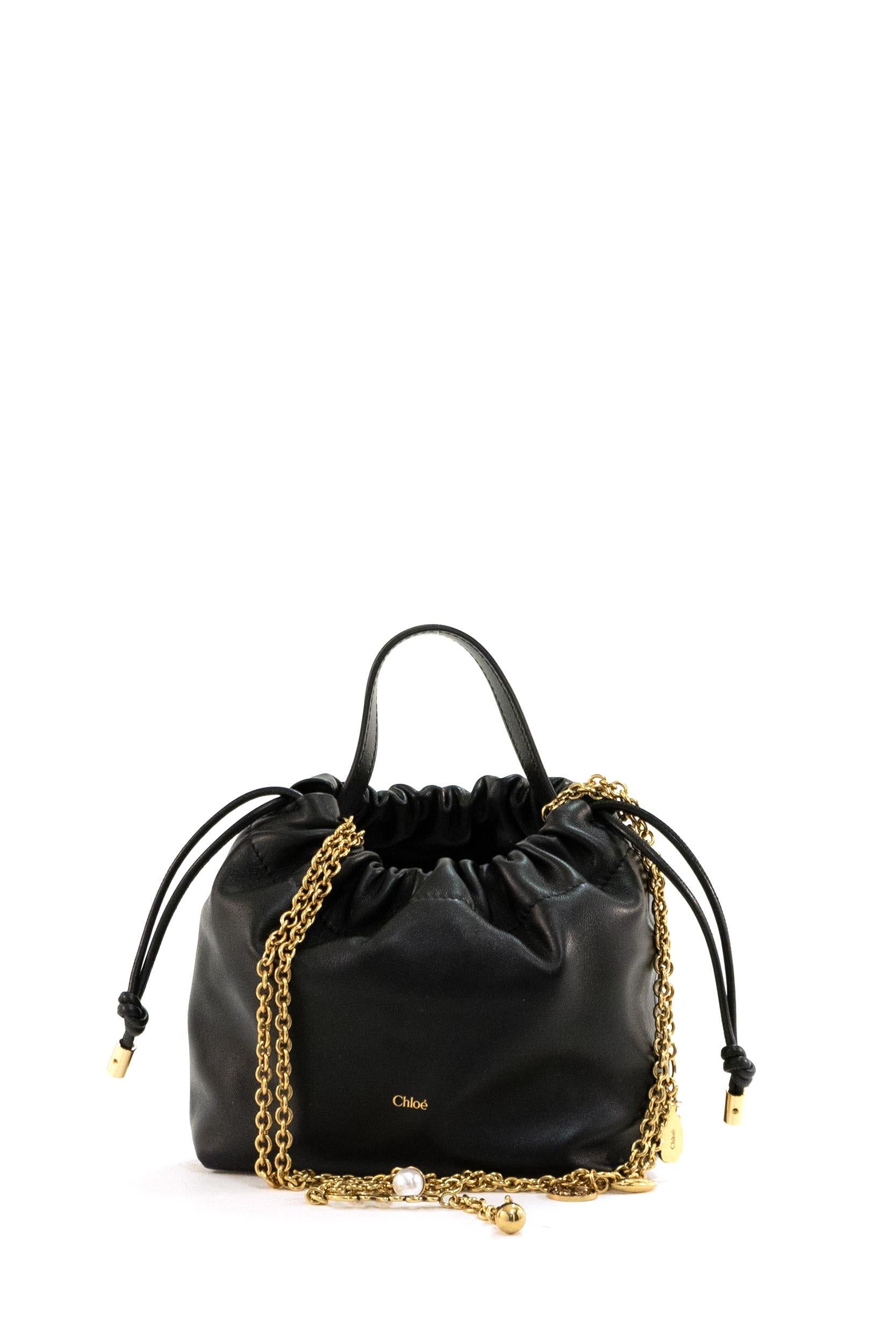 Borsa Chloé Icons in nappa color nero<BR/> 26SP126R12 001 CHLOE'