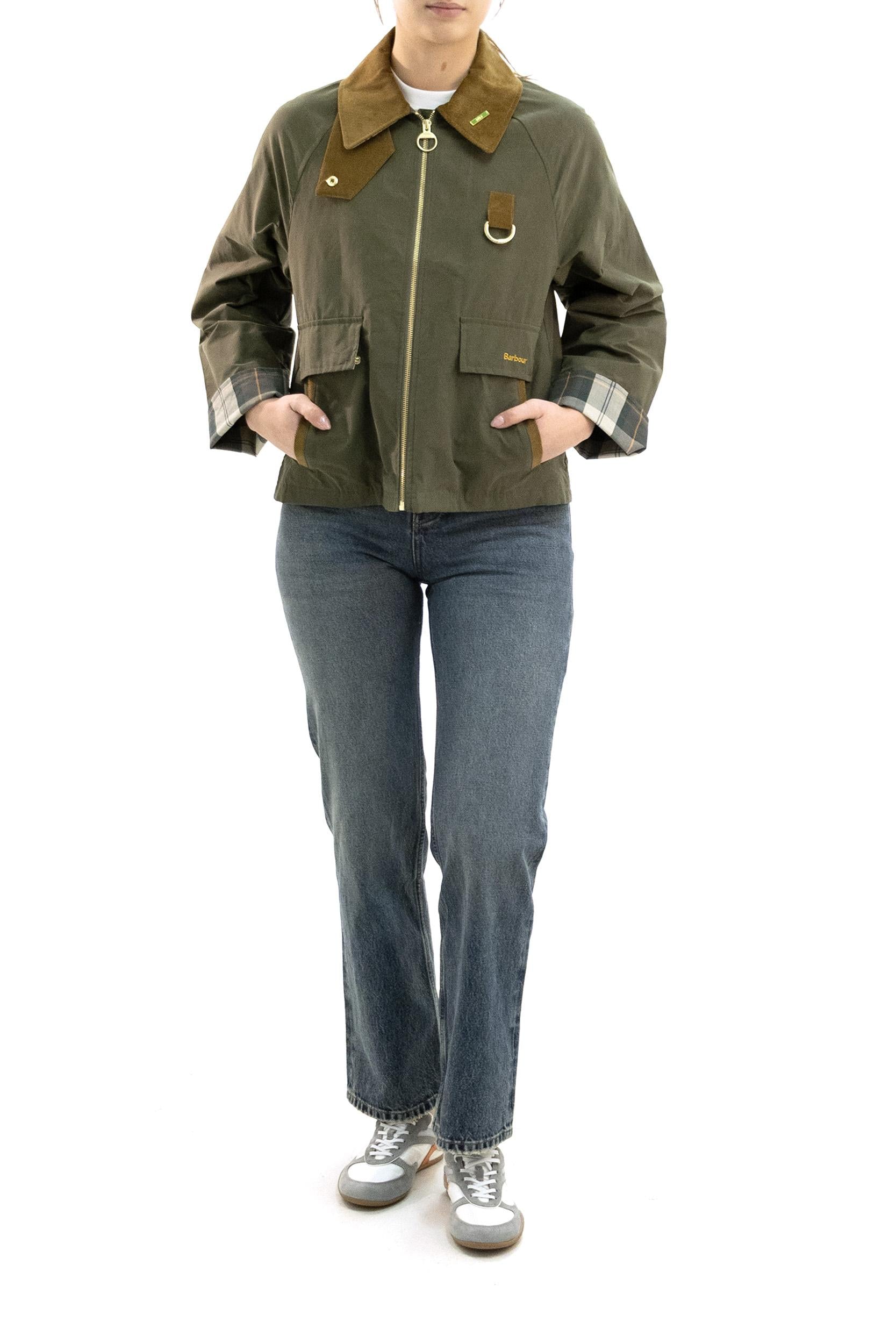 Giacca Antipioggia Spey Icons in Cotone Cerato<BR/> LSP0311 LSP OL72 BARBOUR