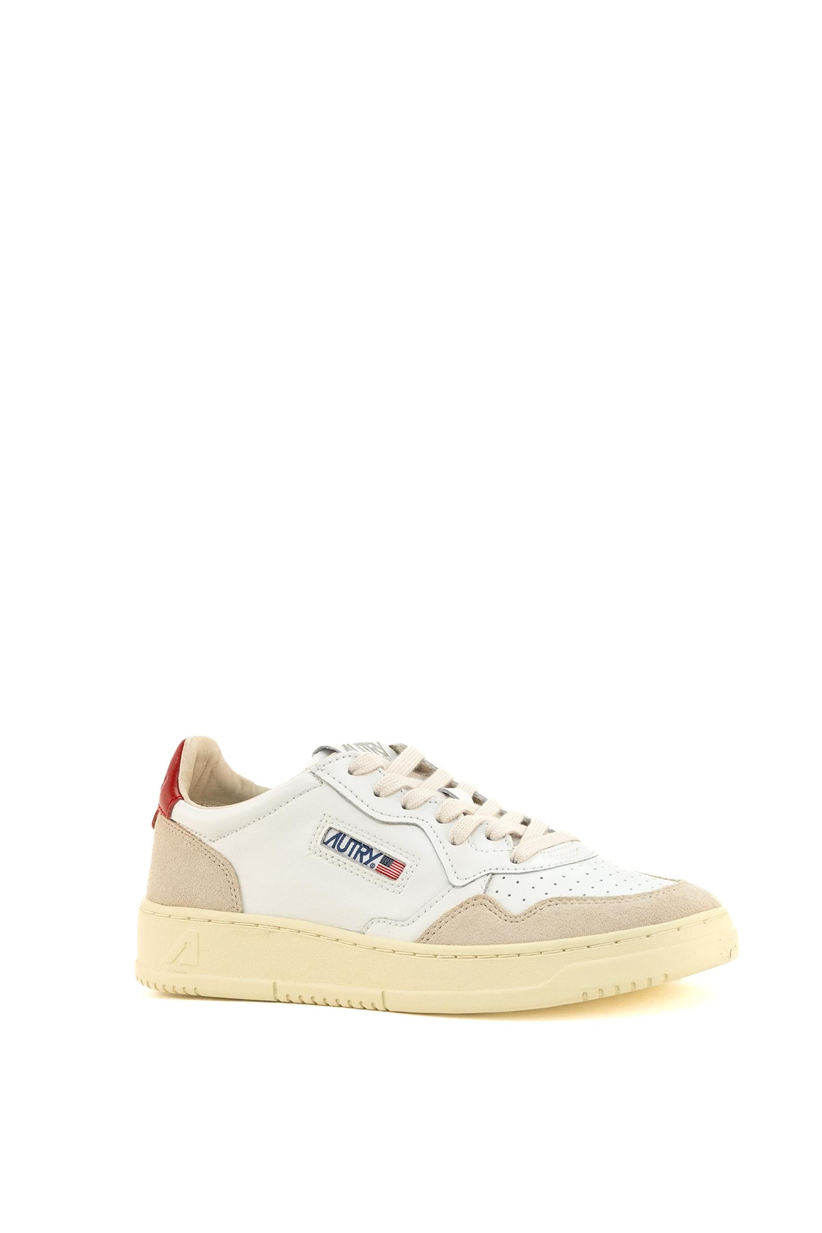 Sneakers Medalist<BR/> AULM LS43 WHT/RED AUTRY