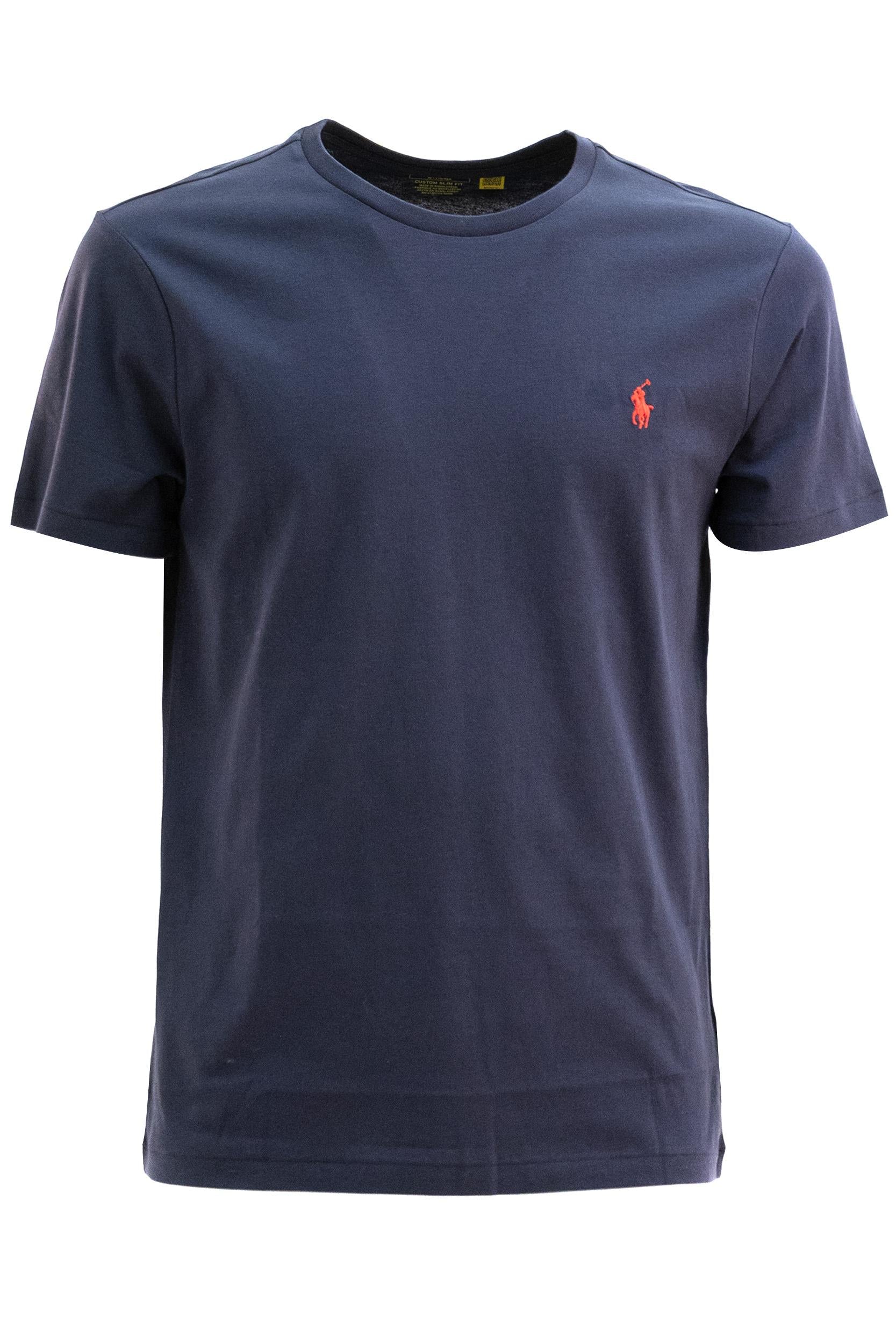 Polo in Piquet di Cotone<BR/> 710680785004 INK POLO RALPH LAUREN