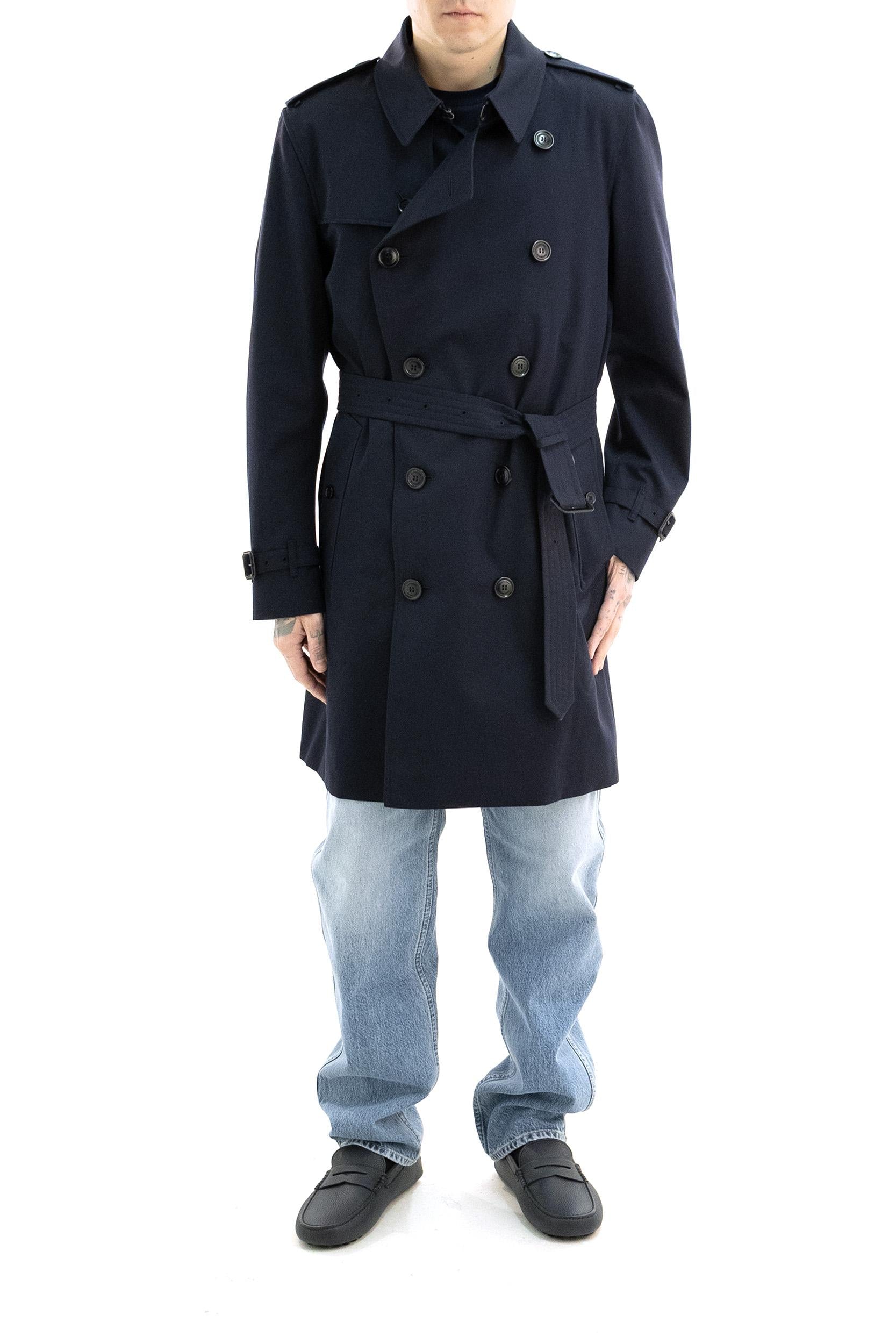 Trench Heritage Kensington in Cotone<BR/> 8117230 COALBLUE BURBERRY