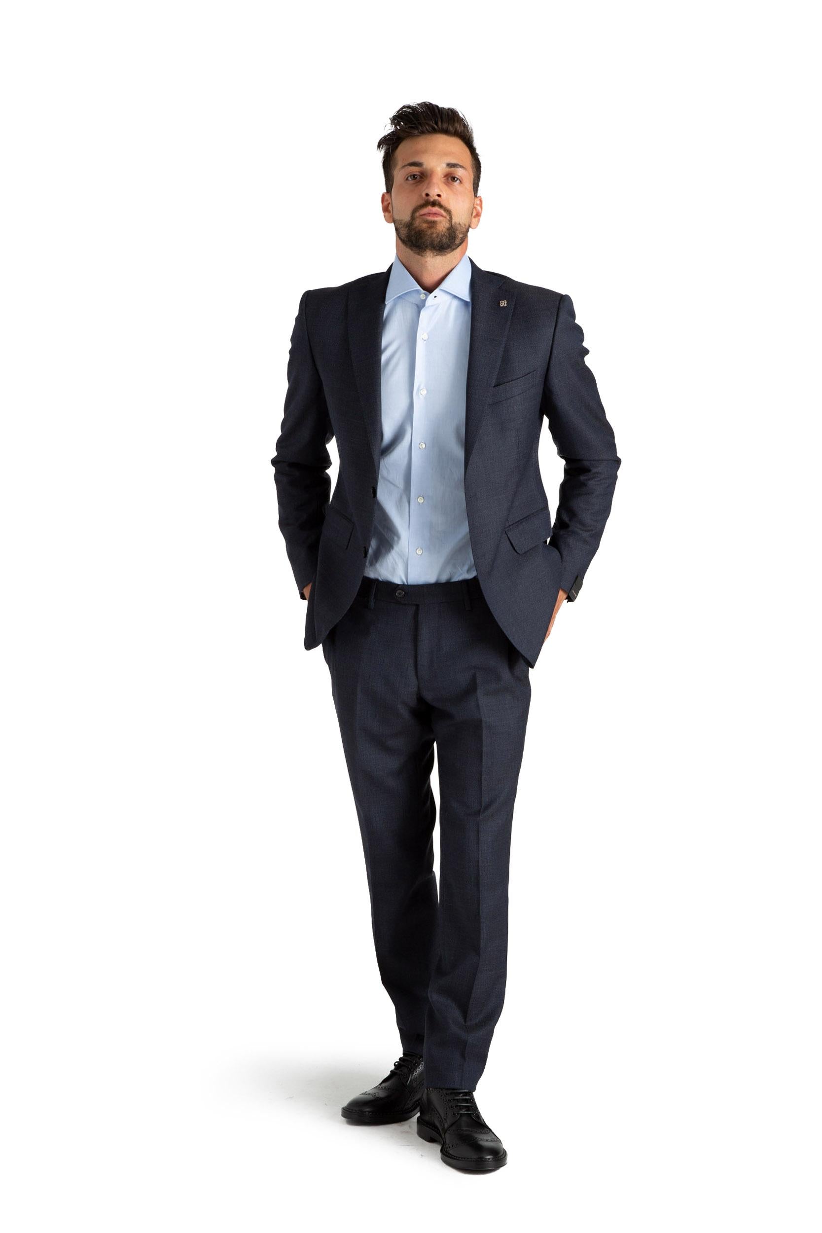 Giacca uomo blu<BR/> 2FNA22B01 15UIA151 B076 TAGLIATORE