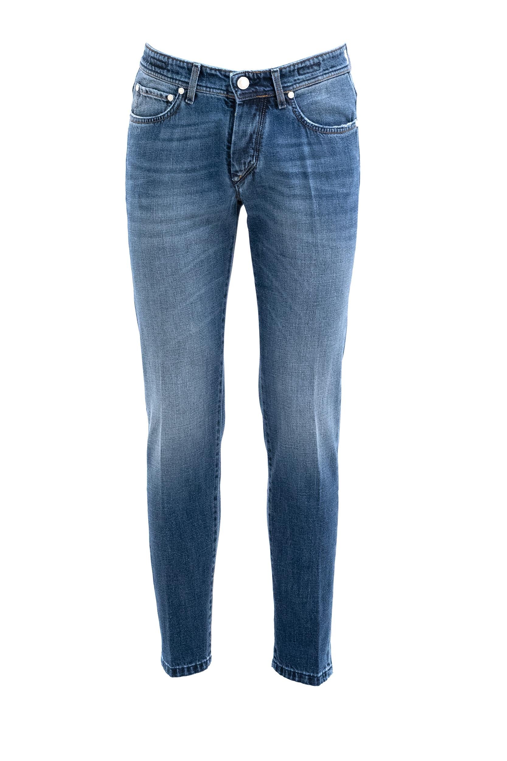 Jeans in denim di cotone blu<BR/> JFIVE 503 0503 BARBA