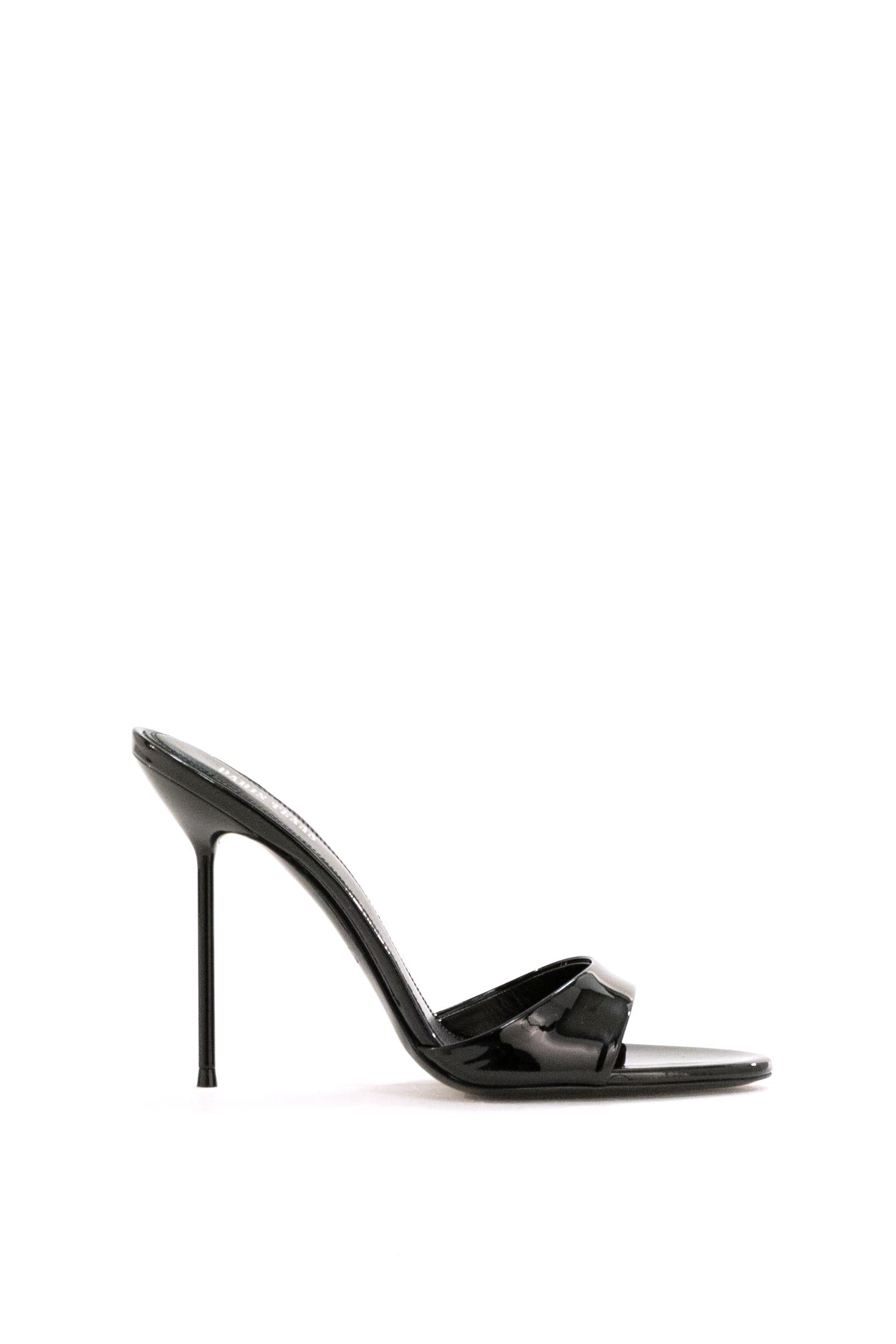 Lidia Mules in Vernice<BR/> PX836 BLACK PARIS TEXAS