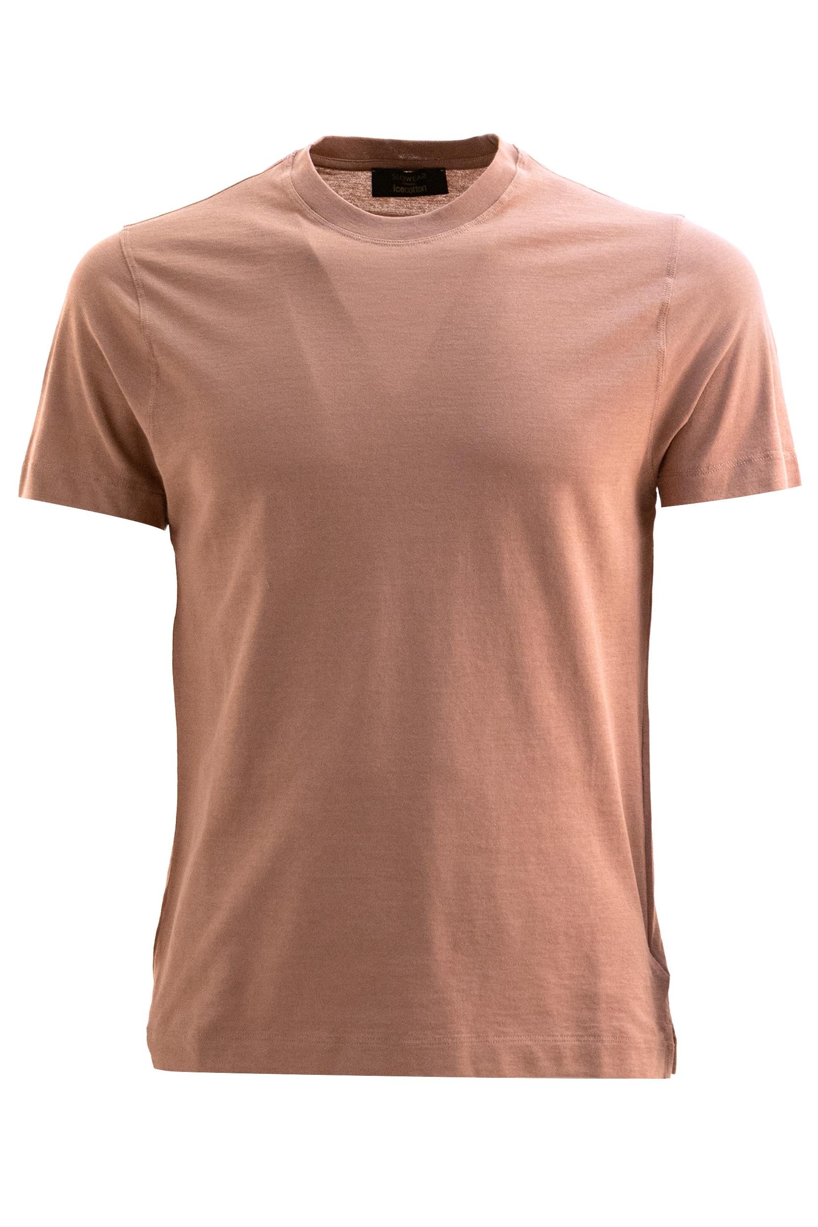 T-shirt in cotone di colore rosa<BR/> 815214 ZG380 Z3499 ZANONE