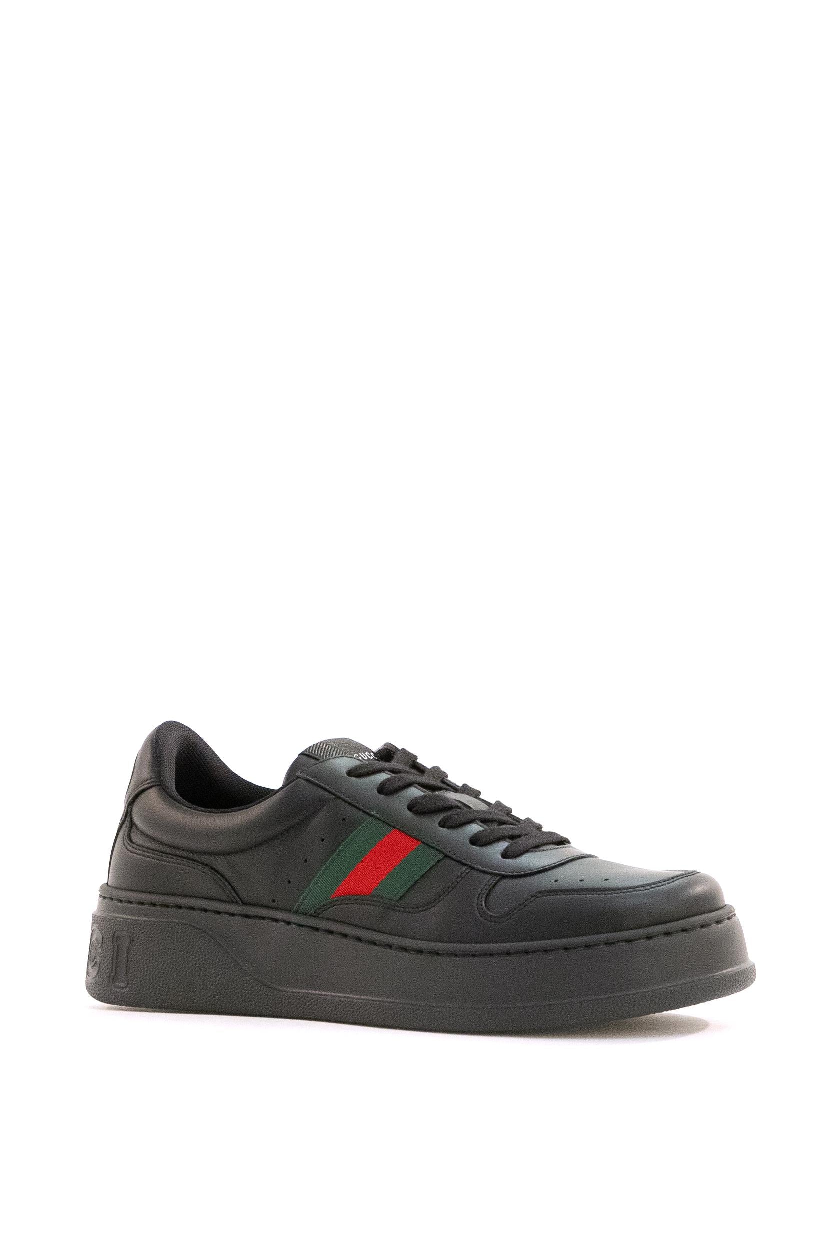 Sneakers in pelle di colore nero<BR/> 848317 UPG40 1072 GUCCI