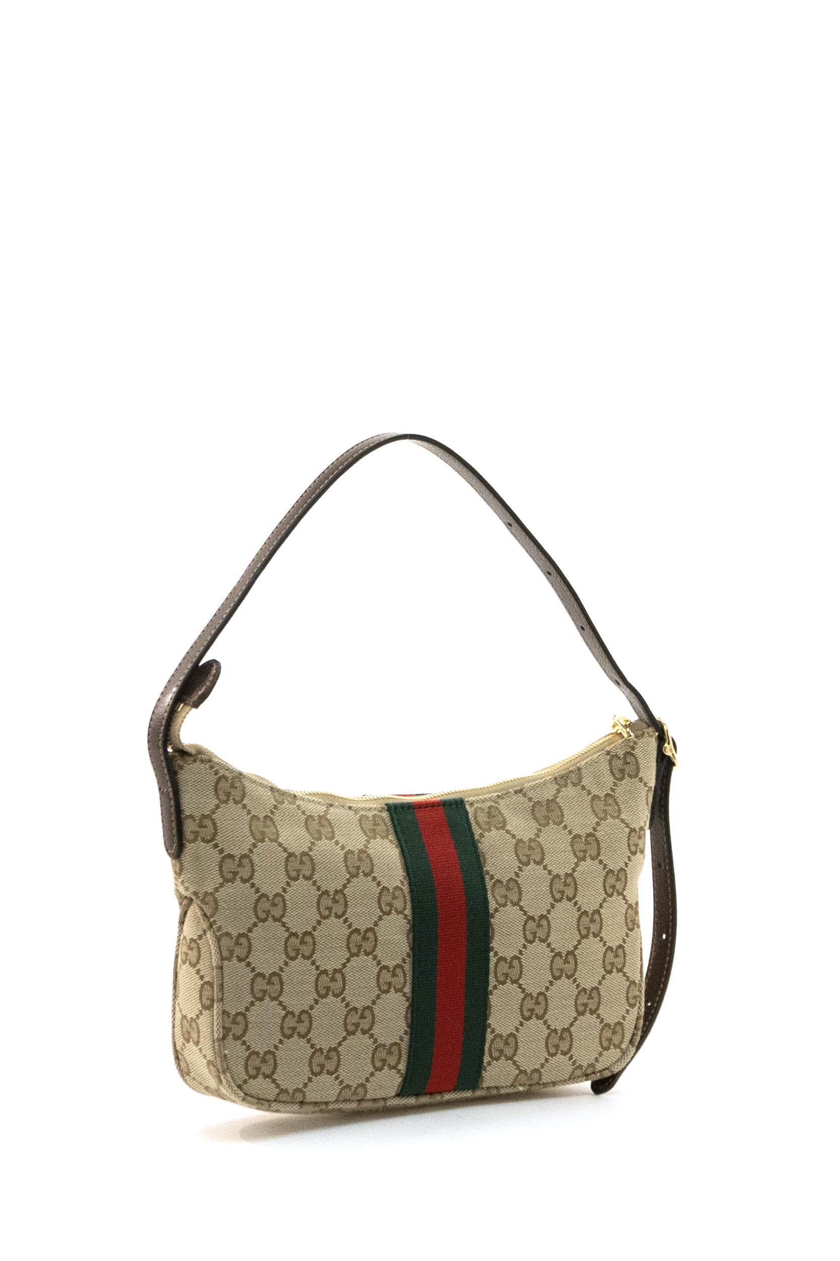 Borsa a Tracolla Lunetta Piccola in Tessuto GG<BR/> 863406 FAFV9 9653 GUCCI
