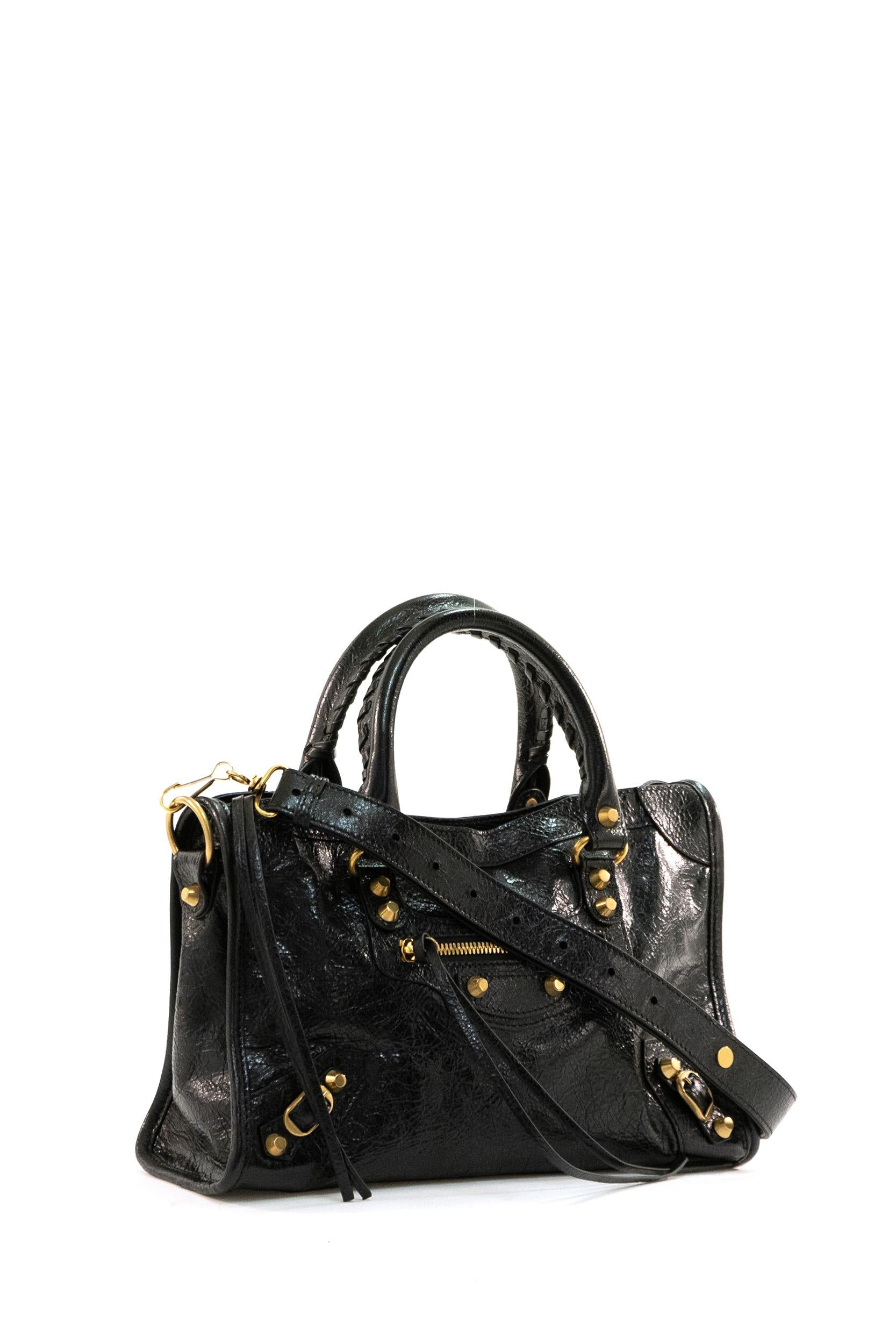 Borsa Le City Piccola in Nappa<BR/> 811442 210F6 1000 BALENCIAGA