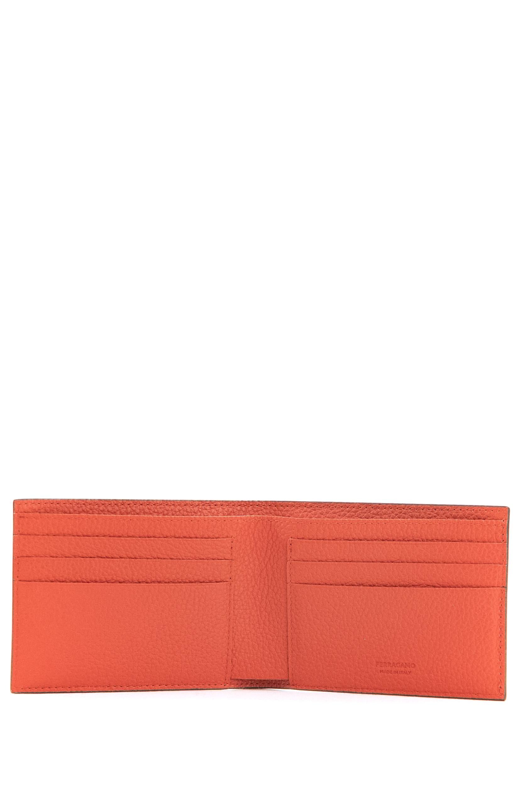 Portafoglio Monogram in Pelle<BR/> 661550 0780329 GRIGIO FERRAGAMO