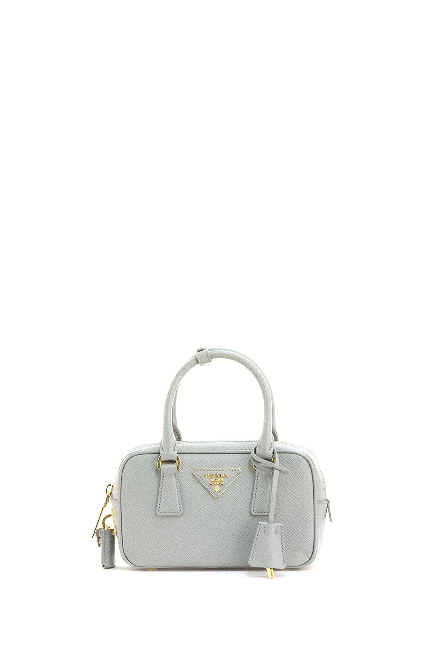 Borsa in Saffiano di colore grigio 1BB157 V EOO NZV F0424 PRADA