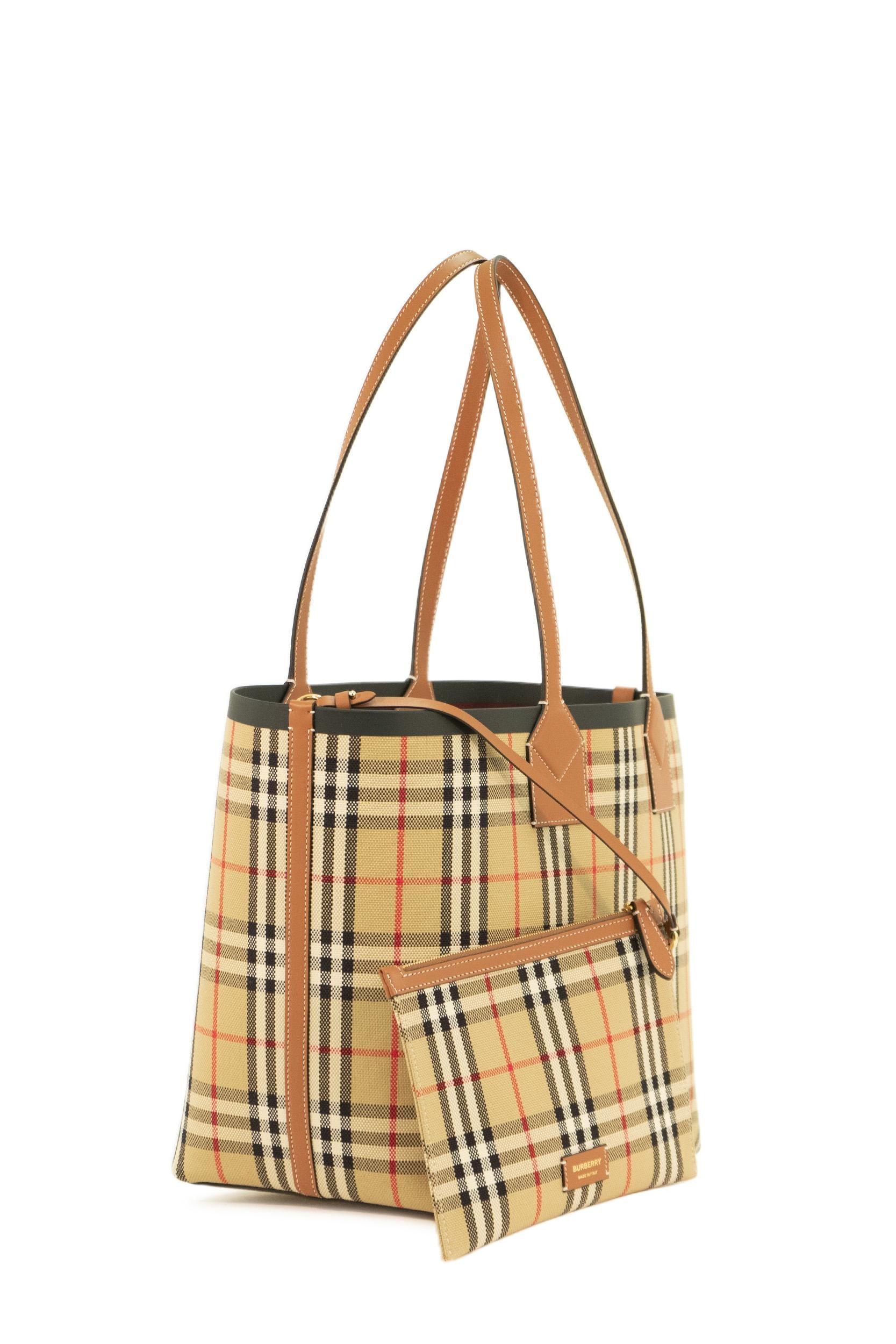 Borsa Tote<BR/> 8066163 BROWN BURBERRY