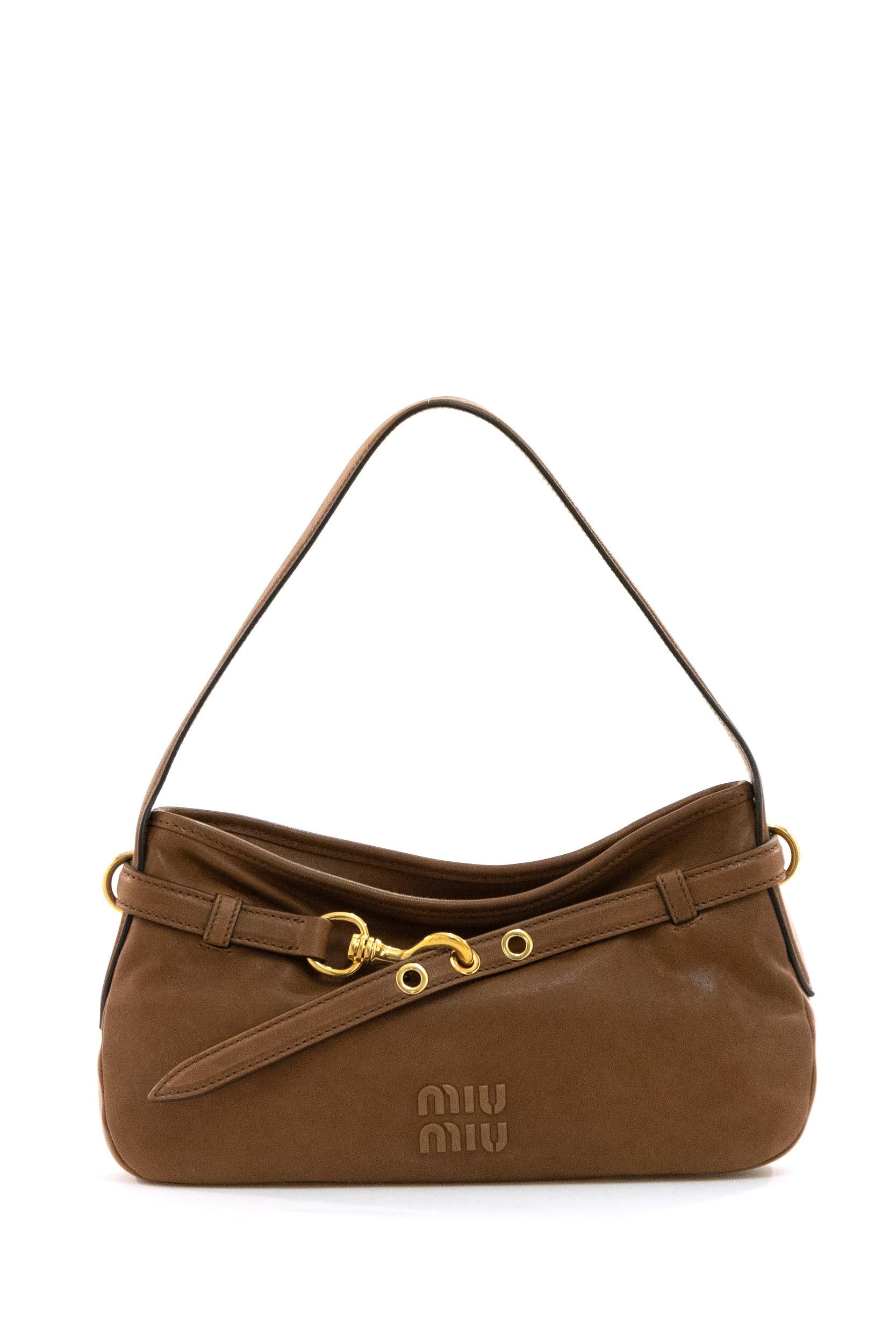 Borsa Aventure Nappa marrone 5BC182 2BBL F0316 MIU MIU